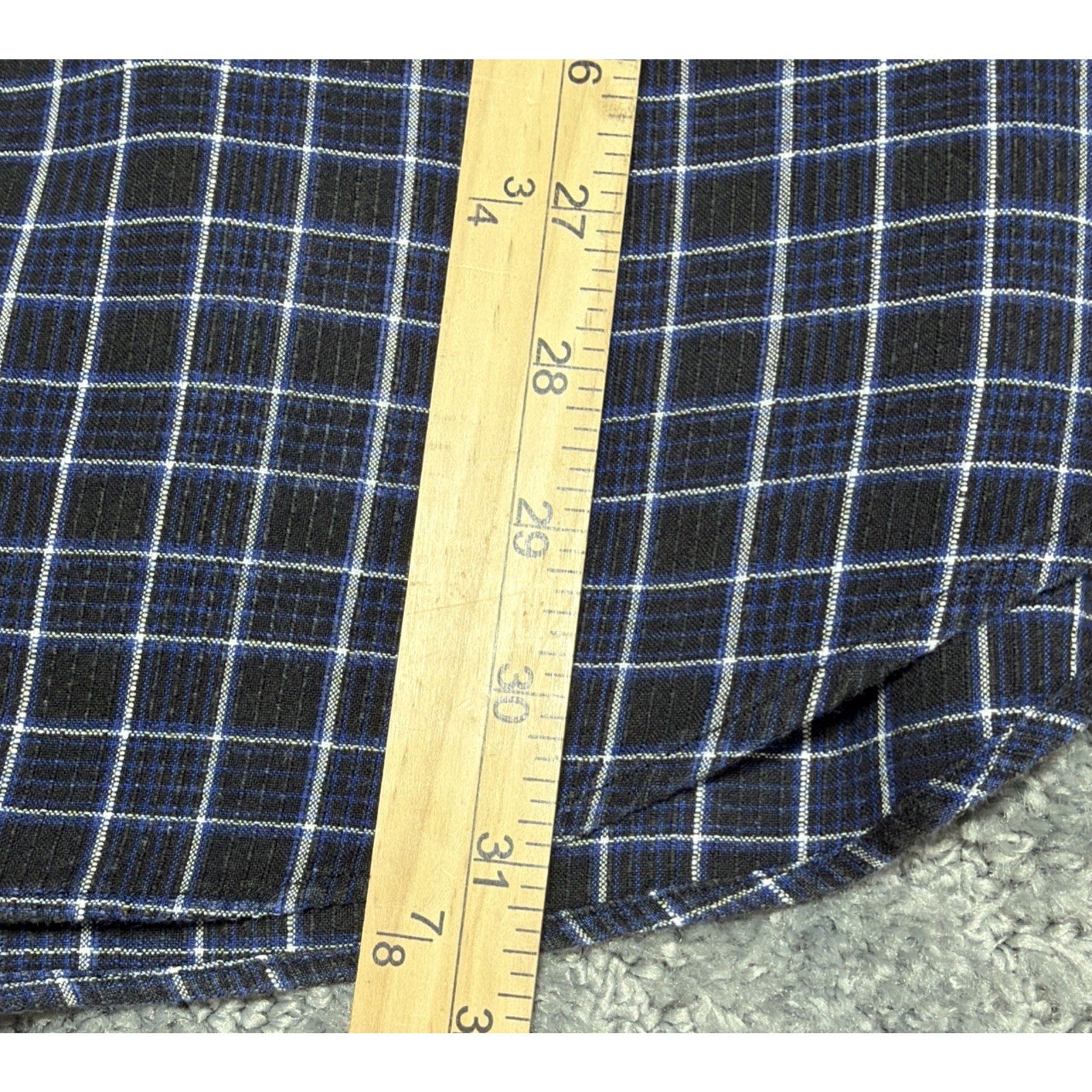 Ralph Lauren Blaire Plaid Short Sleeve Button Up Logo Men’s Size L Preppy Casual