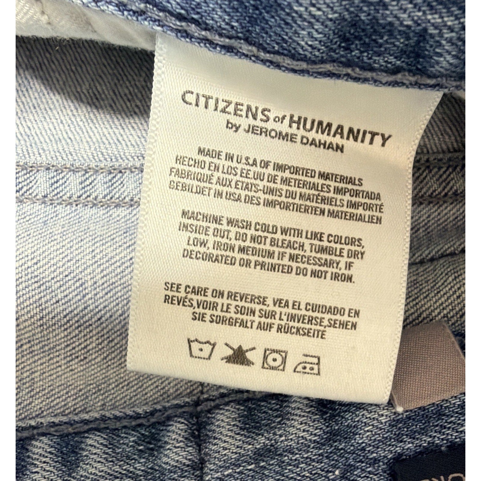 Citzens Of Humanity Core Jeans Mens 36 Blue Light Wash Straight Leg Denim