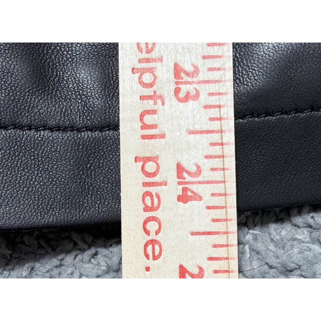 Eddie Bauer Womens XL Black 100% Leather Jacket Authentic Outdoor Outfitters New
