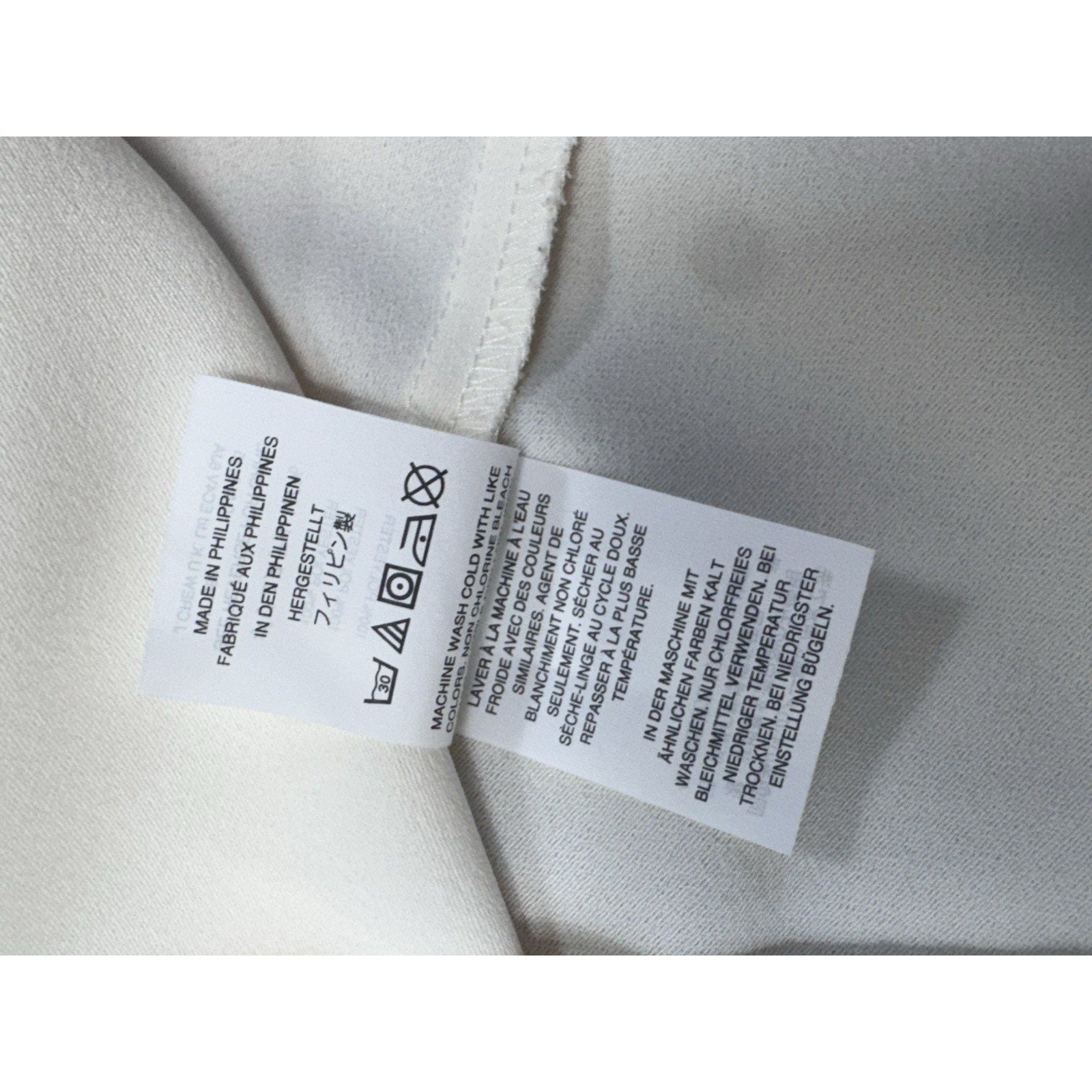 J. CREW Tiered Ivory Bell-Sleeve Top in Drapey Crepe Women’s Size 4P