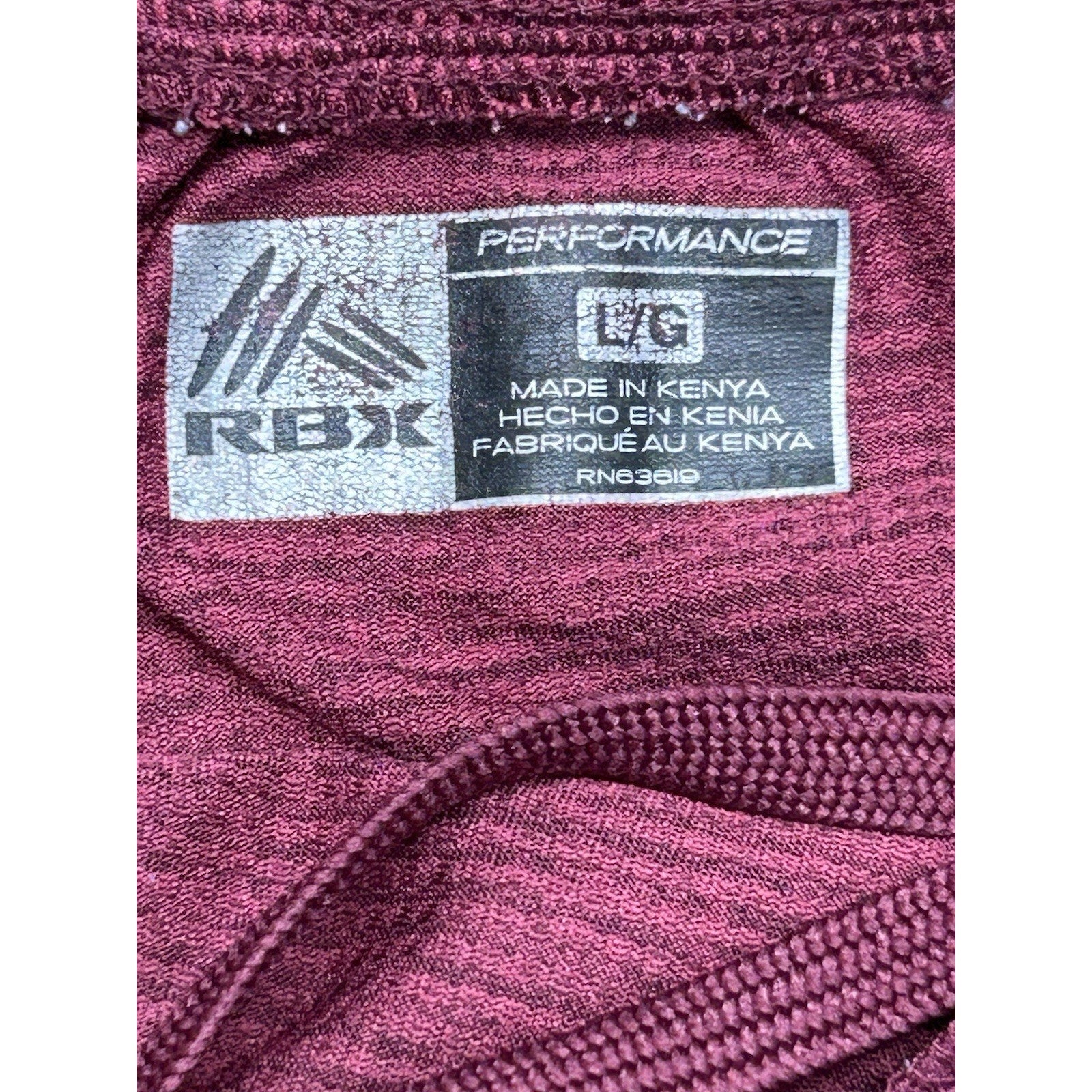 Reebok Men's Size L Burgundy Draw String Athletic Gym Basketball Shorts.