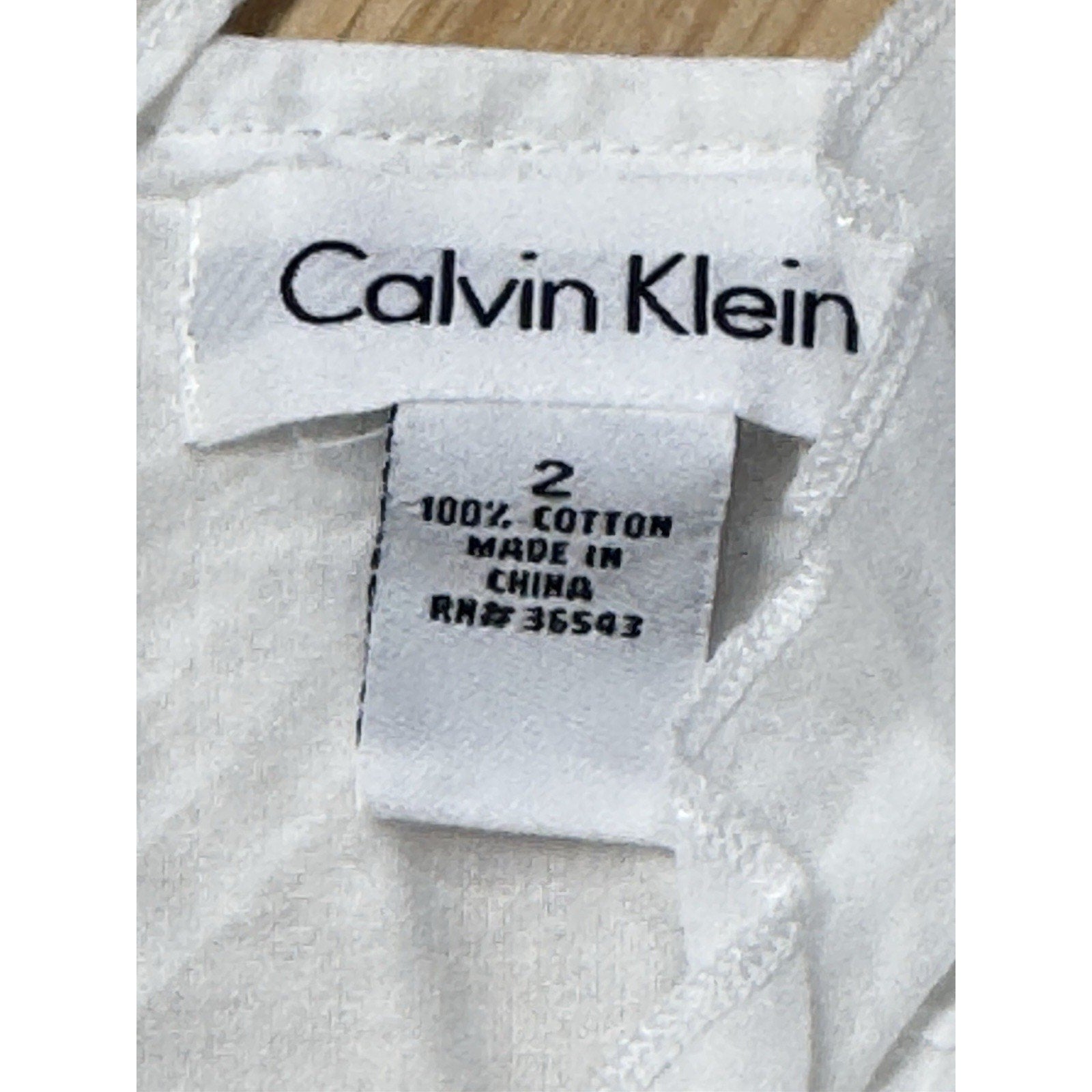 Calvin Klein White Summer Halter Dress Cross Ribbed Design Womens Size 2