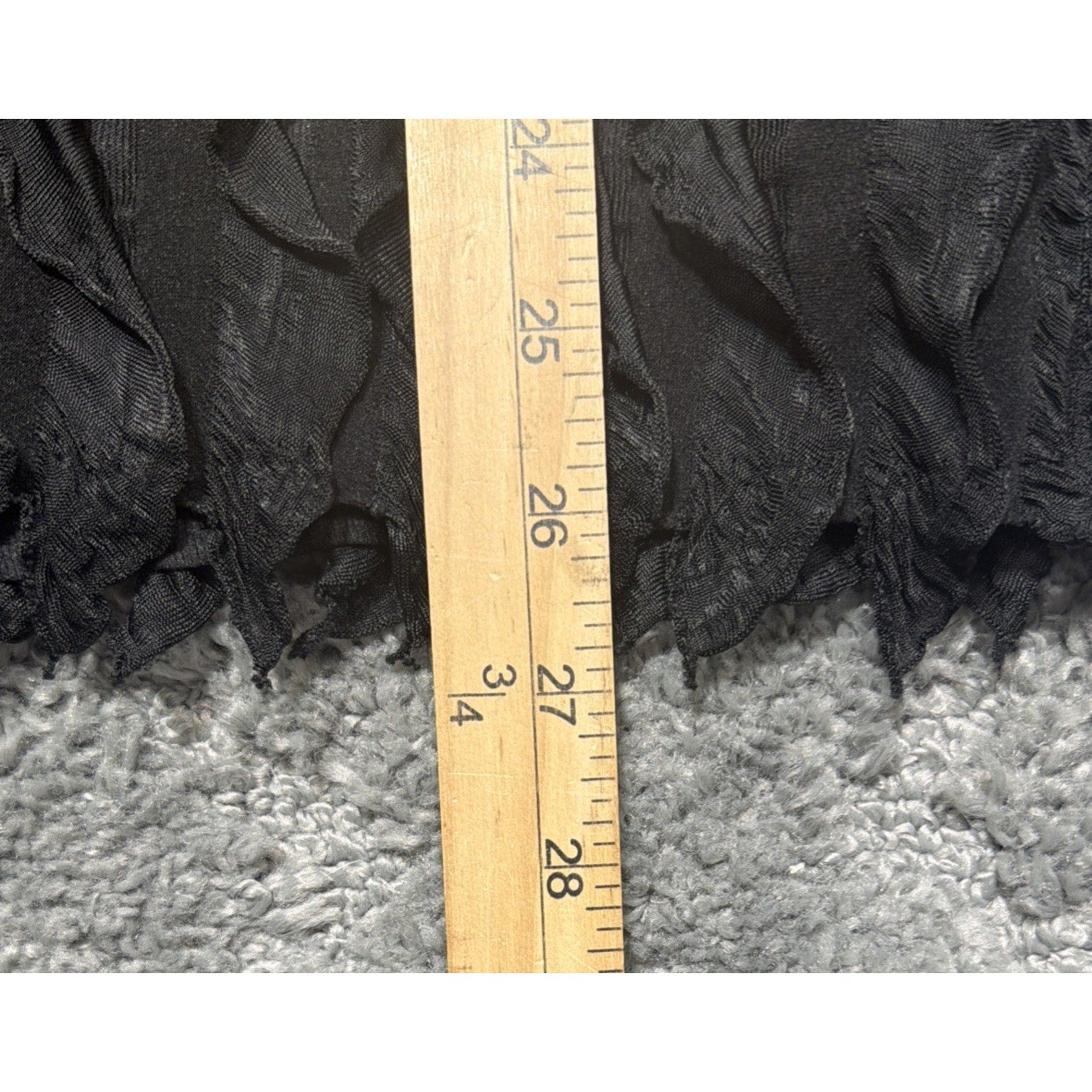 Vintage Laura Ashley Sleeveless Lined Blouse Black Office Ruffles Retro Medium