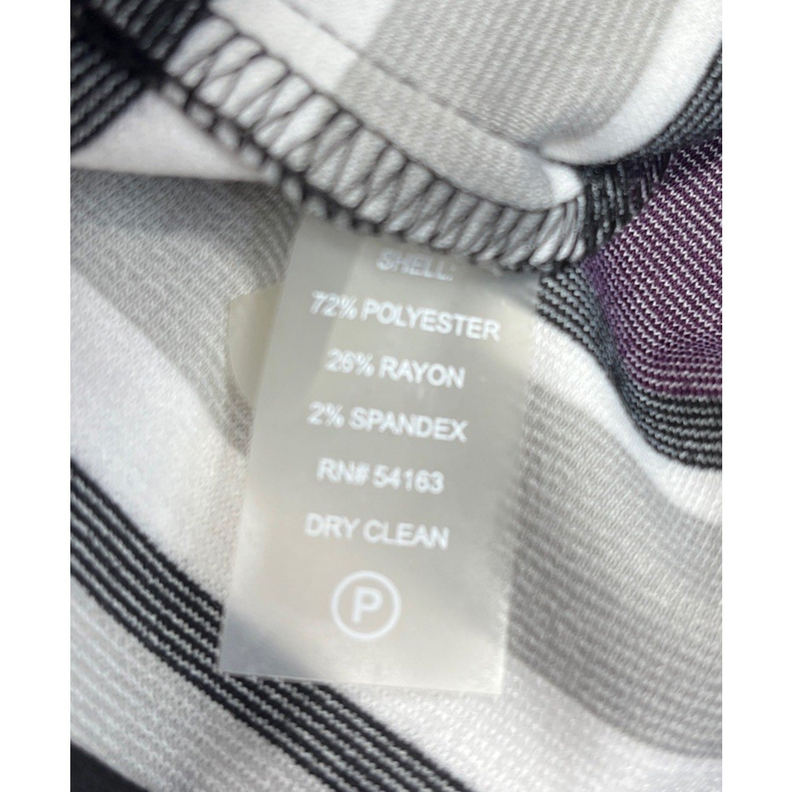 Calvin Klein Women's Striped-Hem A-Line Zip Up Dress Size 6