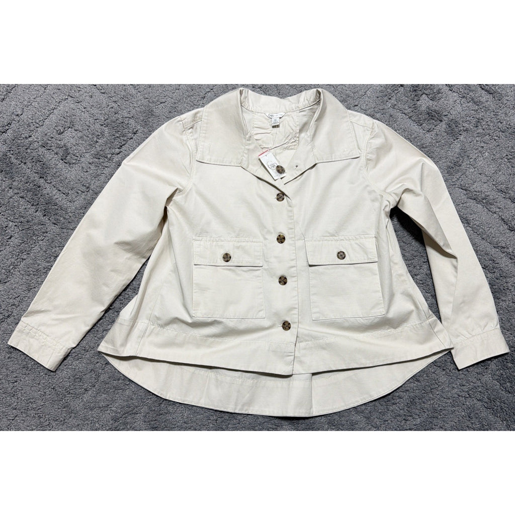 Cato Cropped Barn Jacket Rip Stop Size Medium NWT
