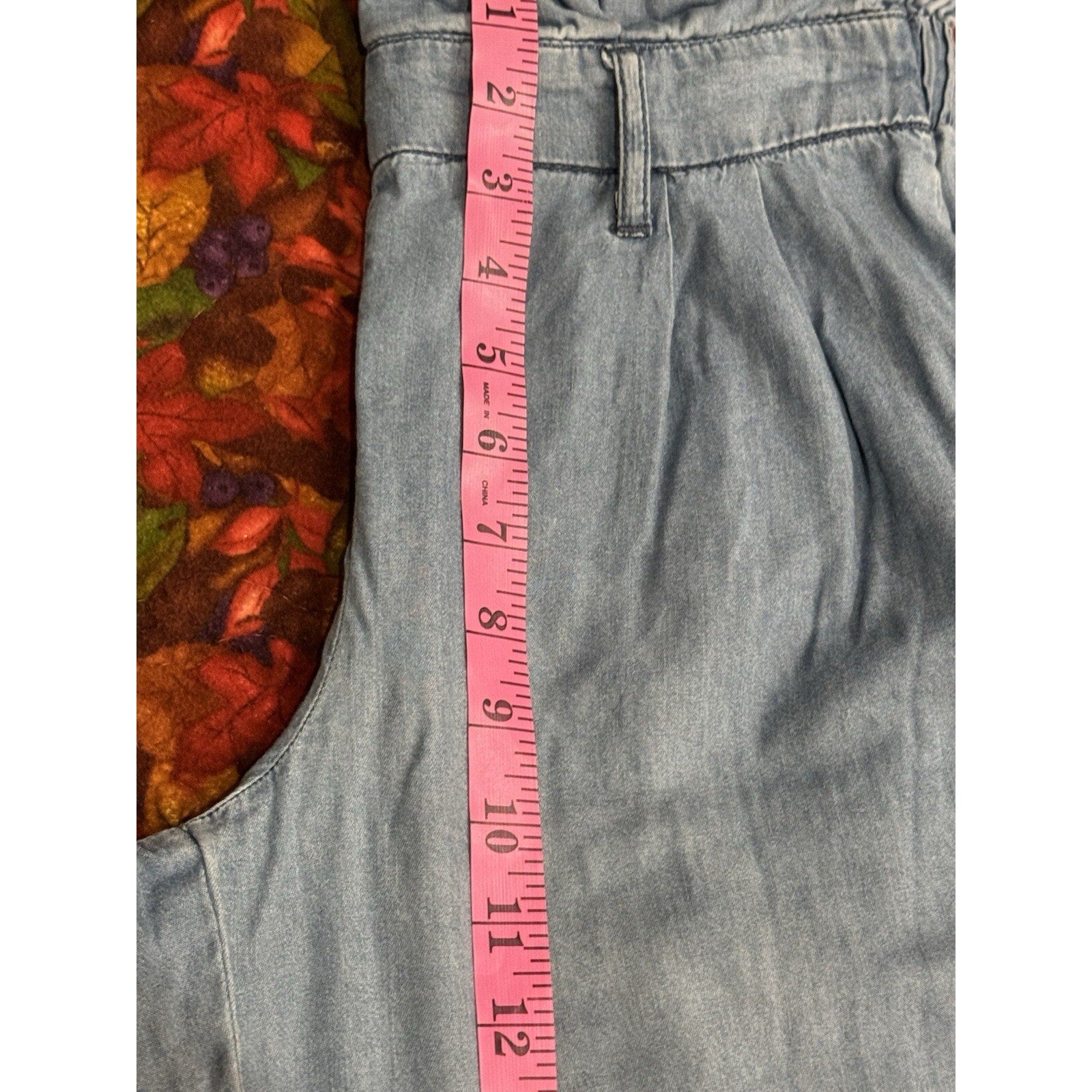 Happily Grey Wide Leg Jeans Junior's S Baggy Lightweight Skater Hipster Blue