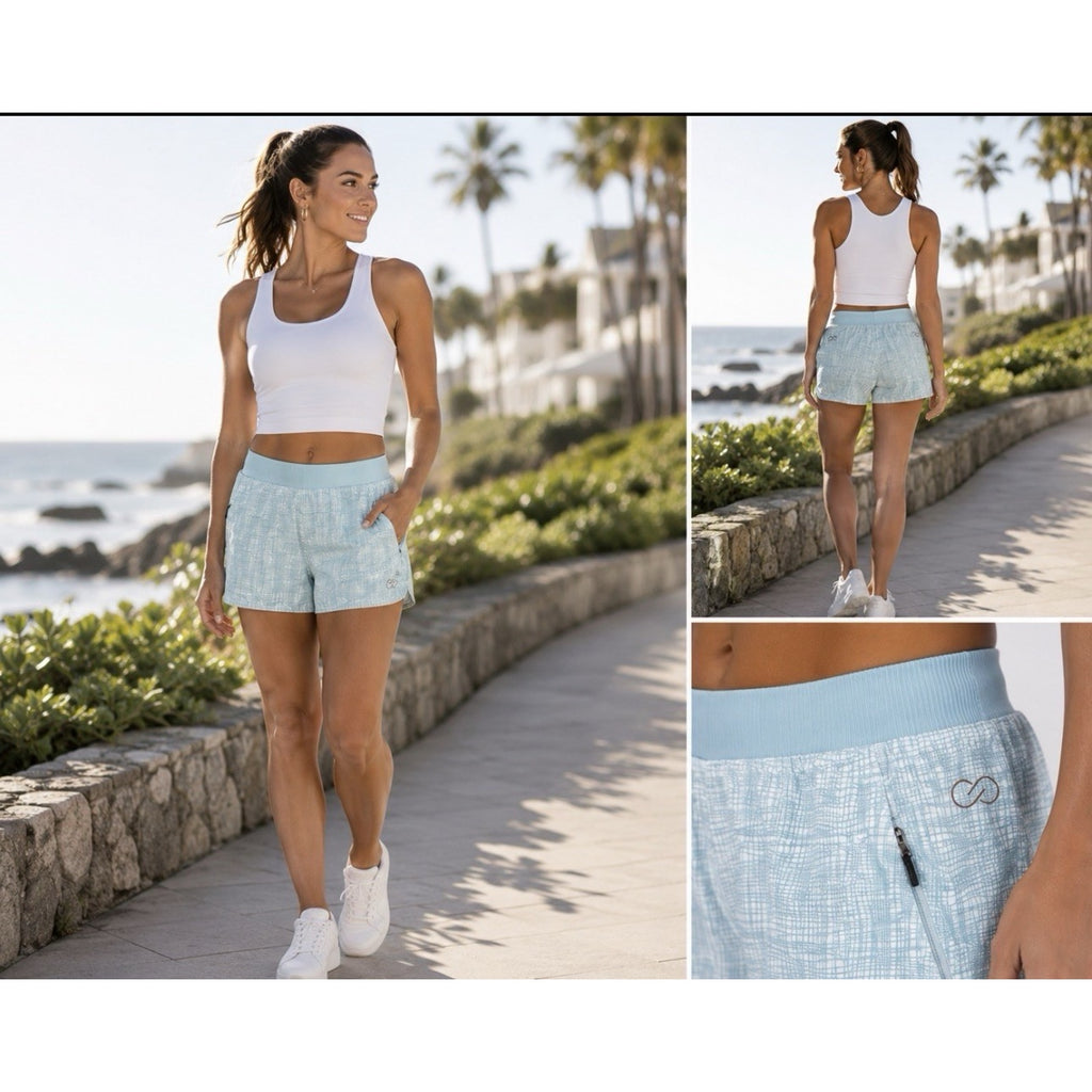 Calia by Carrie Underwood Womens Blue Athletic Shorts w/ Drawstring Size XL