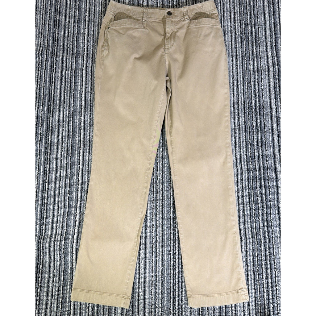 Orvis Women’s Size 10 Khaki Cotton Stretch Straight Leg Chino Pants