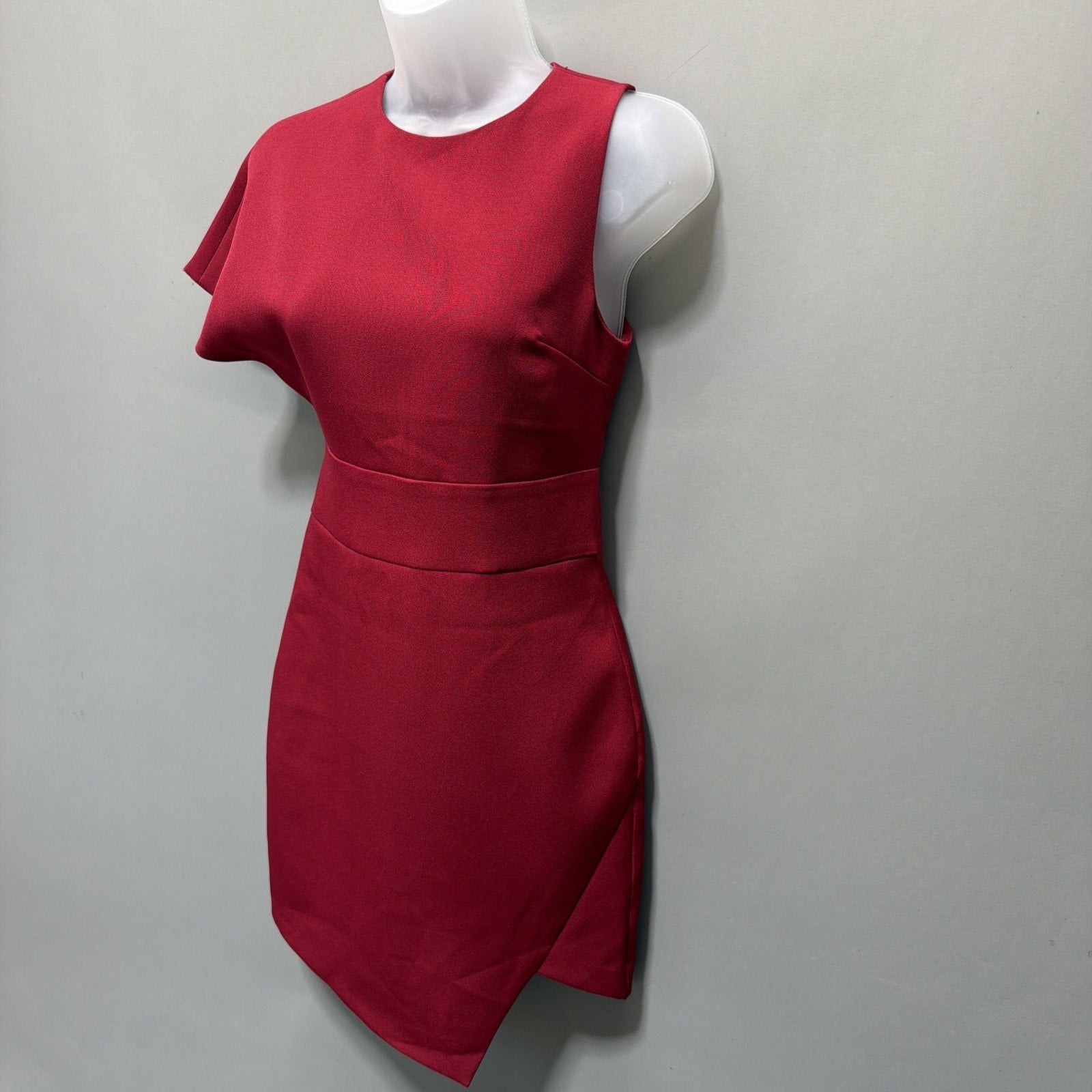 Express Womens Bodycon Red Short Sleeve Lined Dress Size 0