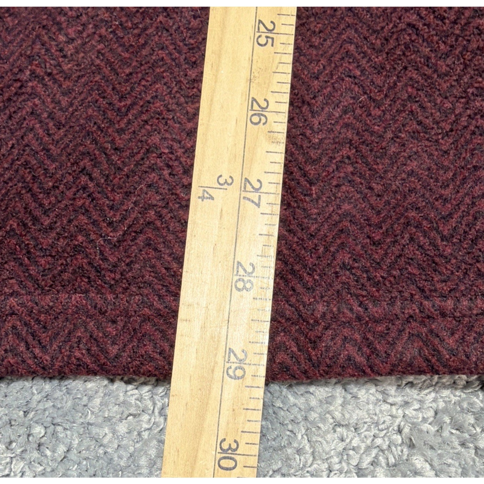 London Fog Quarter Zip Sherpa-Lined Pullover Men's Size XL Sweater Burgundy