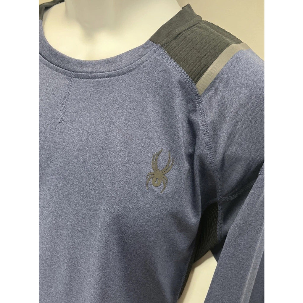 Spyder Men's Active Long Sleeve Shirt, Dust Navy Heather, S