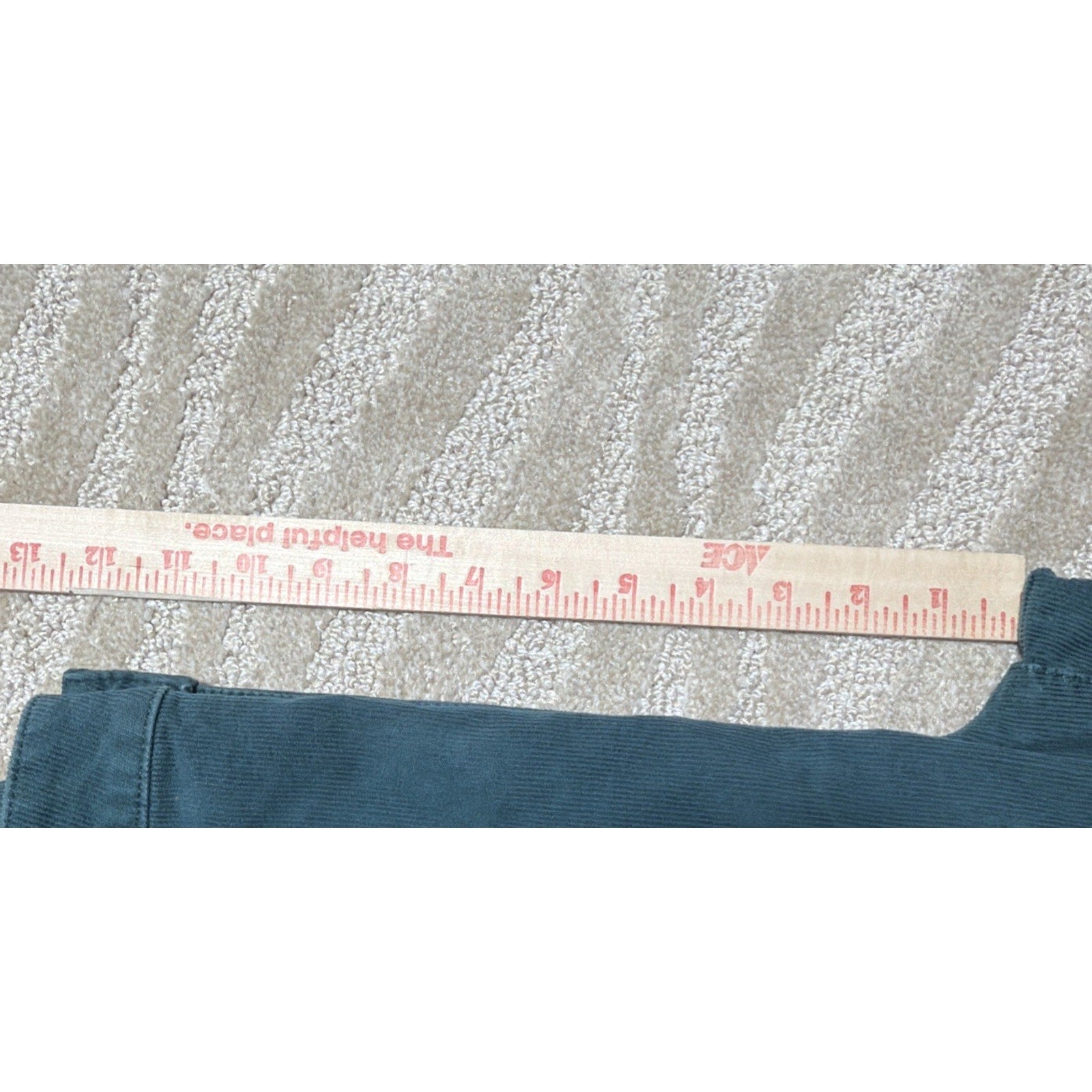 American Eagle Super Hi-Rise Flare Corduroy Pants Green Button Fly Women’s Sz 16
