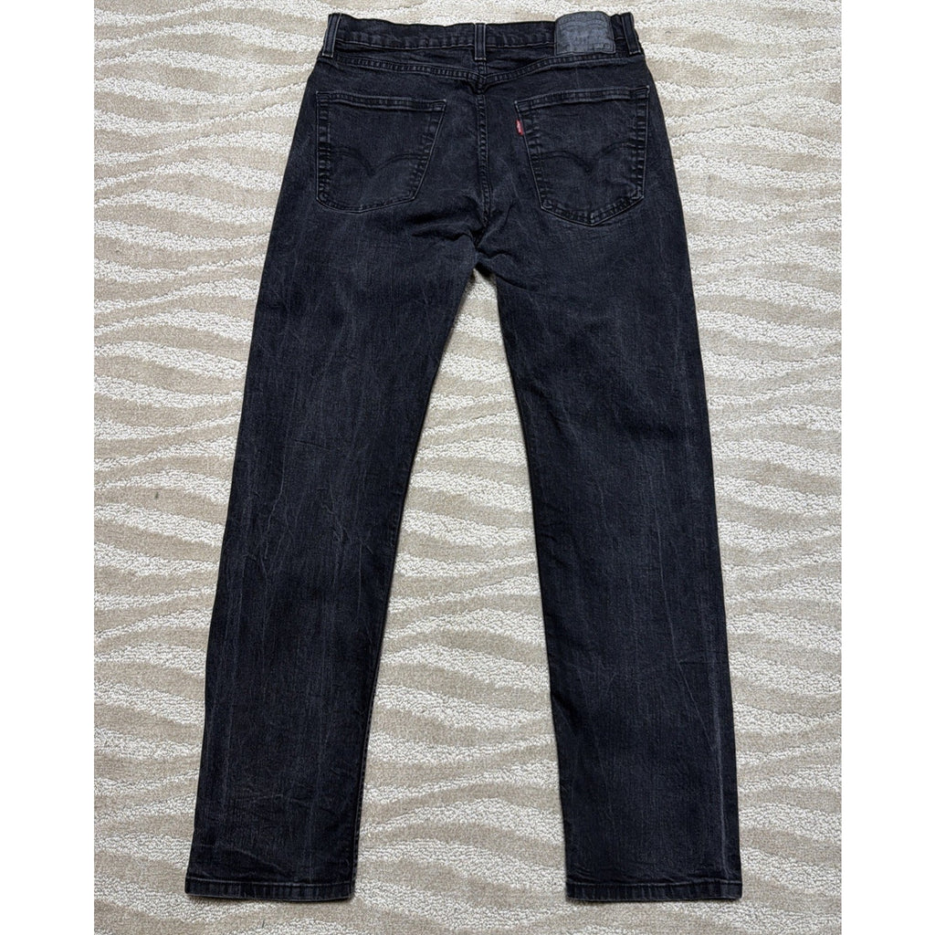 Men’s Levi’s 505 Straight Fit Black Denim Jeans 32x32