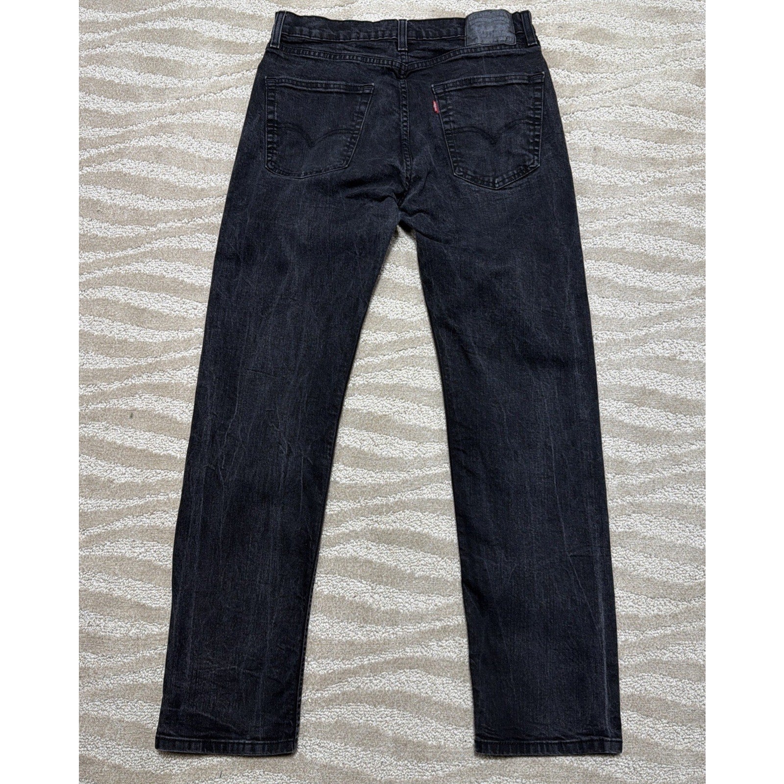 Men’s Levi’s 505 Straight Fit Black Denim Jeans 32x32