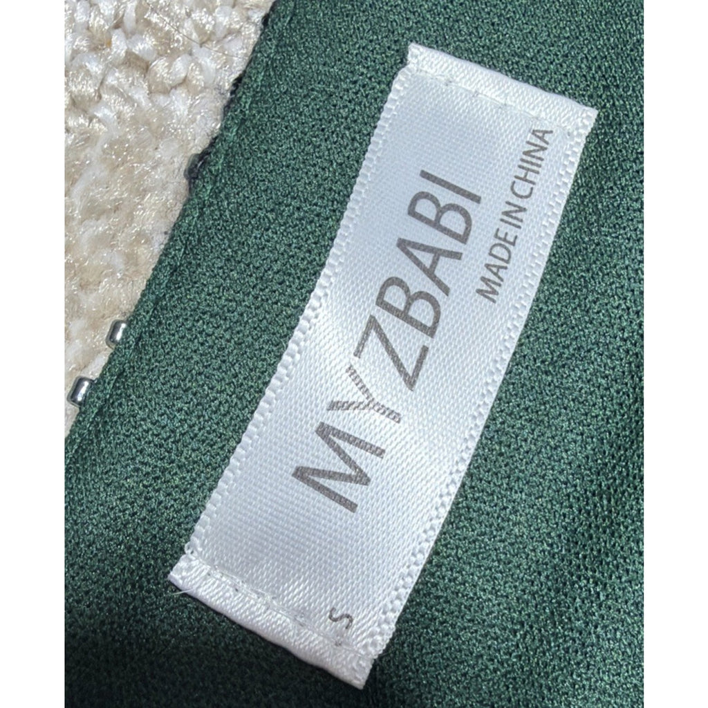 Myzbabe Women's 1920 Flapper Dress Sequins Fringed Sleeveless Gatsby Green Sz S