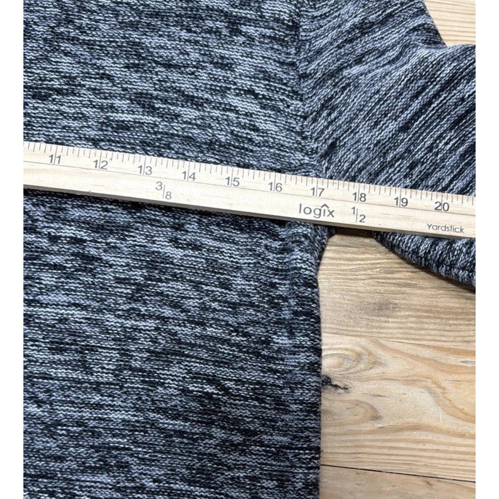 JEANNE PIERRE Knit Sweater Tunic Black & White Sz. Medium With Front Pockets