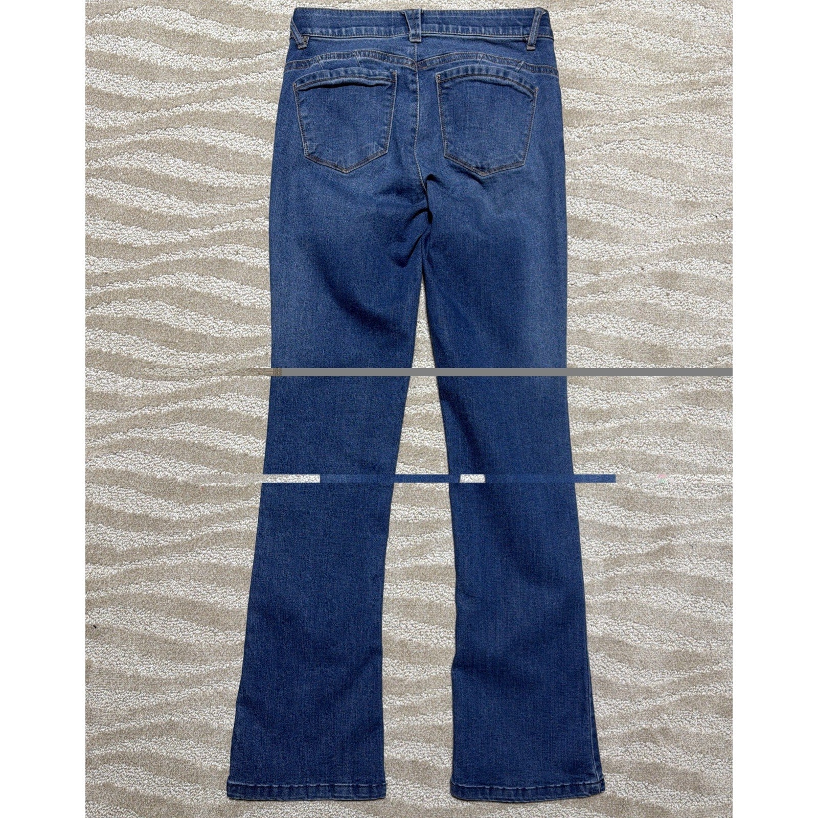 Democracy “Ab”solution Bootcut Women's Med Blue Jeans MR Stretch Size 2 27x31