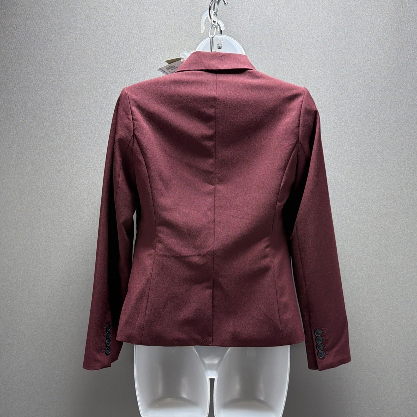 New Worthington ladies wine red suit separates blazer suit jacket size Petite S