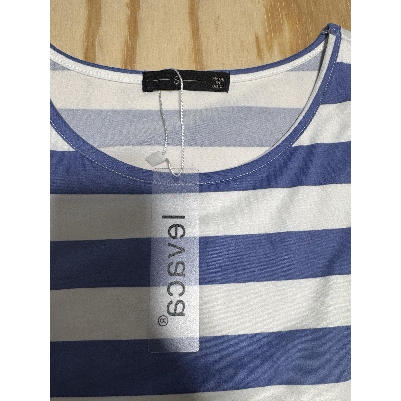Levaca Blue White Nautical Midi Dress Women’s Size Small New With Tags