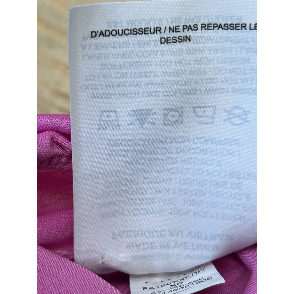 Nike Women's Size XS Athletic Shorts Dri Fit Gym Run Pink-White Polyester Liner.