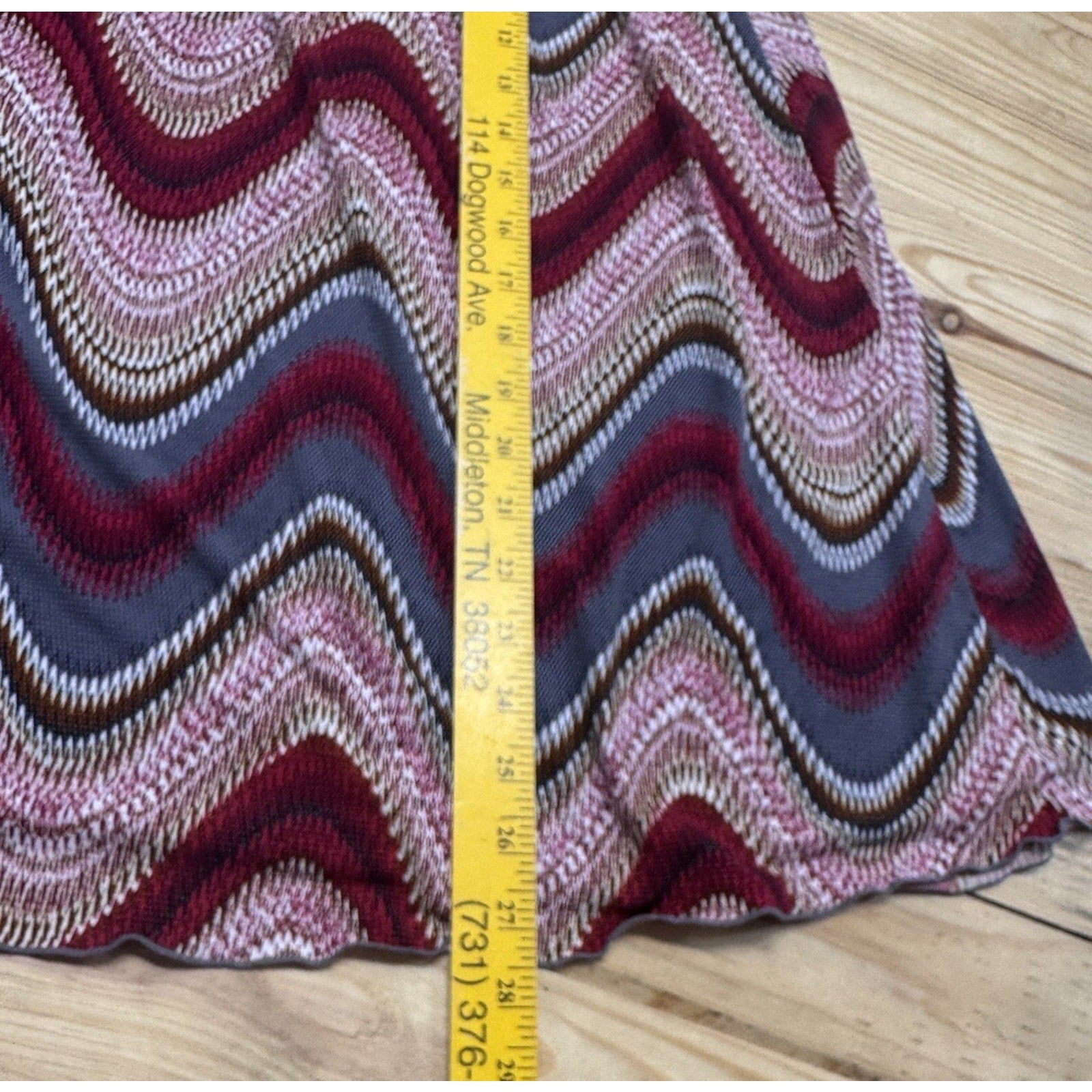 Cato Women's Casual Skirt A-Line Elastic Waist Knee Length Multicolor Size 18/20
