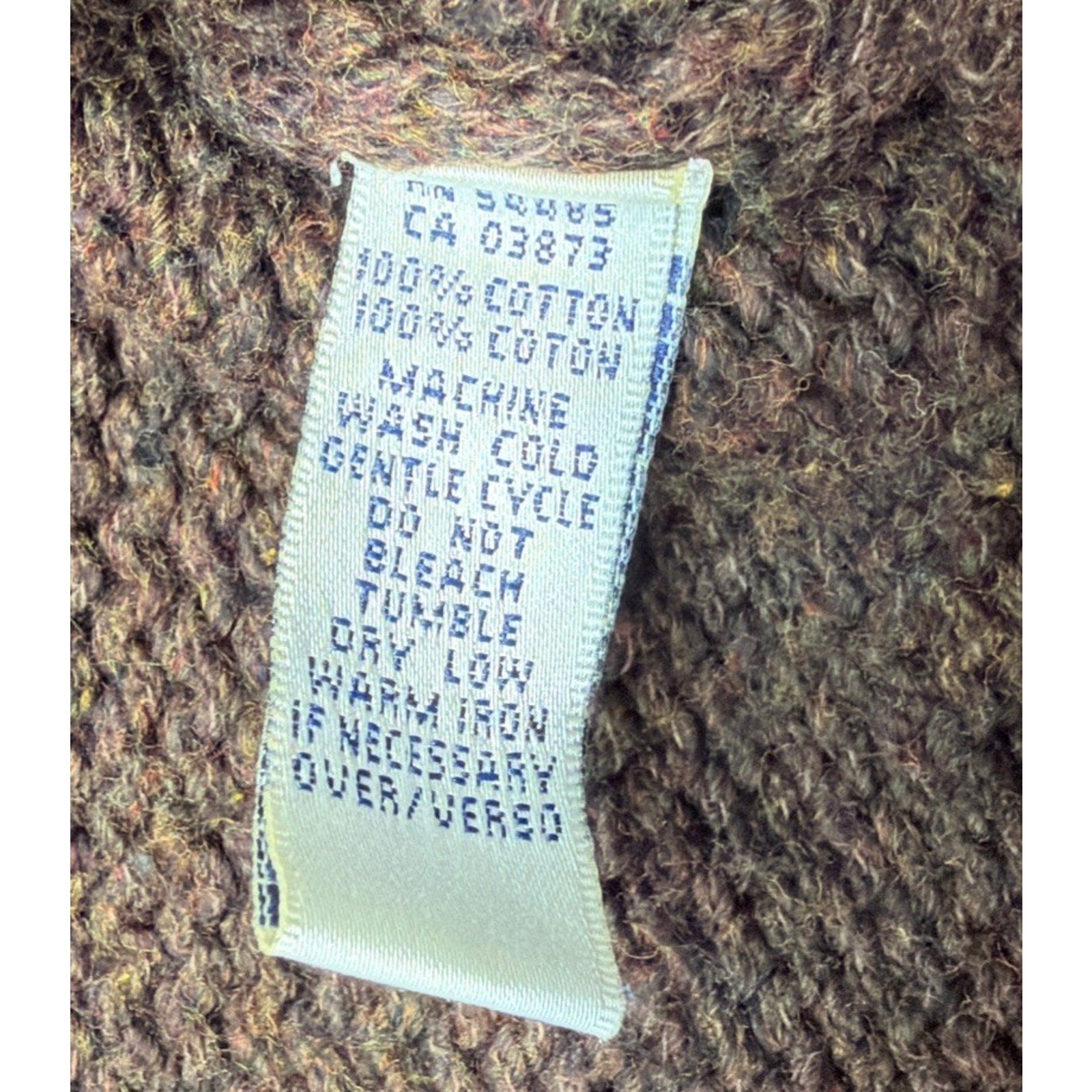 Vintage Y2K American Eagle Sweater Women L Brown Cardigan Cropped