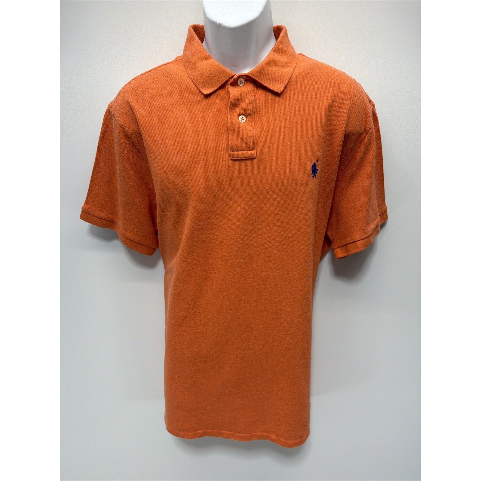 Polo Ralph Lauren Custom Slim Fit Orange Pony Cotton Polo Shirt Men's XXL