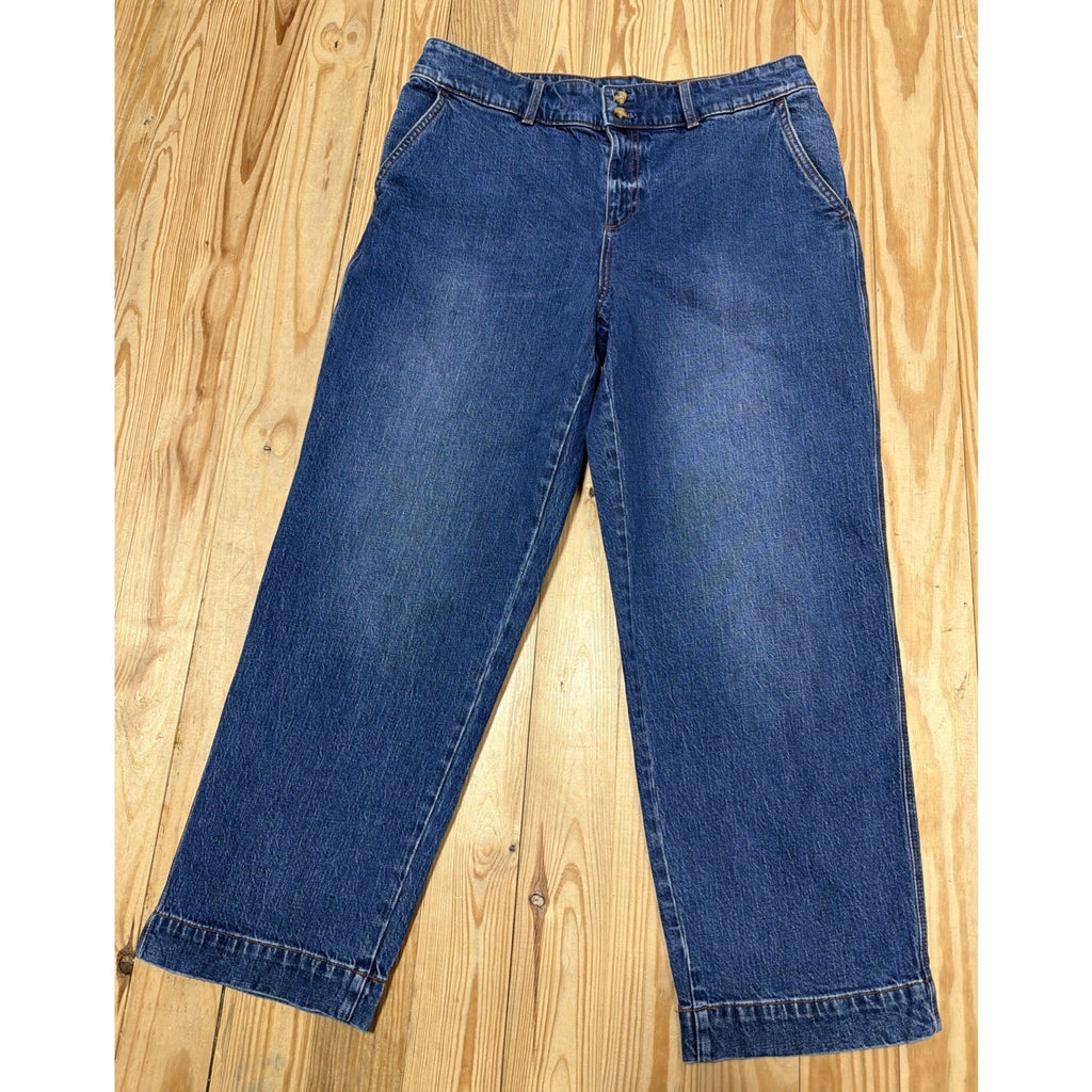 Talbot’s Straight Ankle Jean High Waist Women’s Sz 12 Sydney Wash
