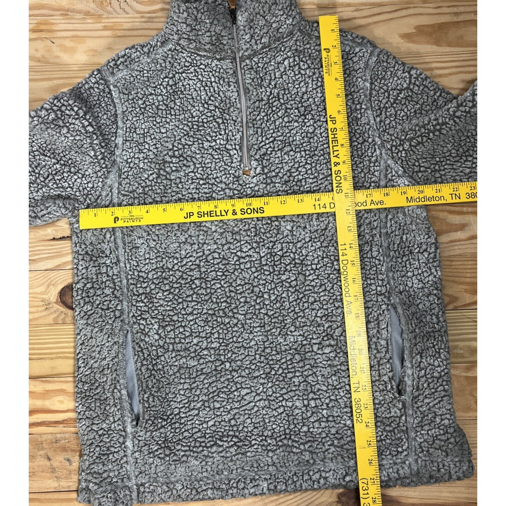 Katydid Gray Frosty Tipped Sherpa Pullover Size Medium