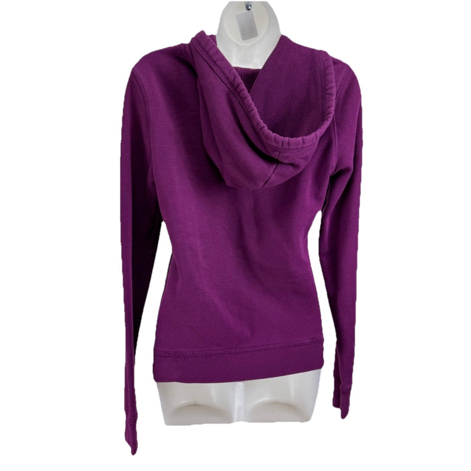 Aeropostale Hoodie Junior Size Large Purple Cotton Jacket Pockets Full Zip Logo