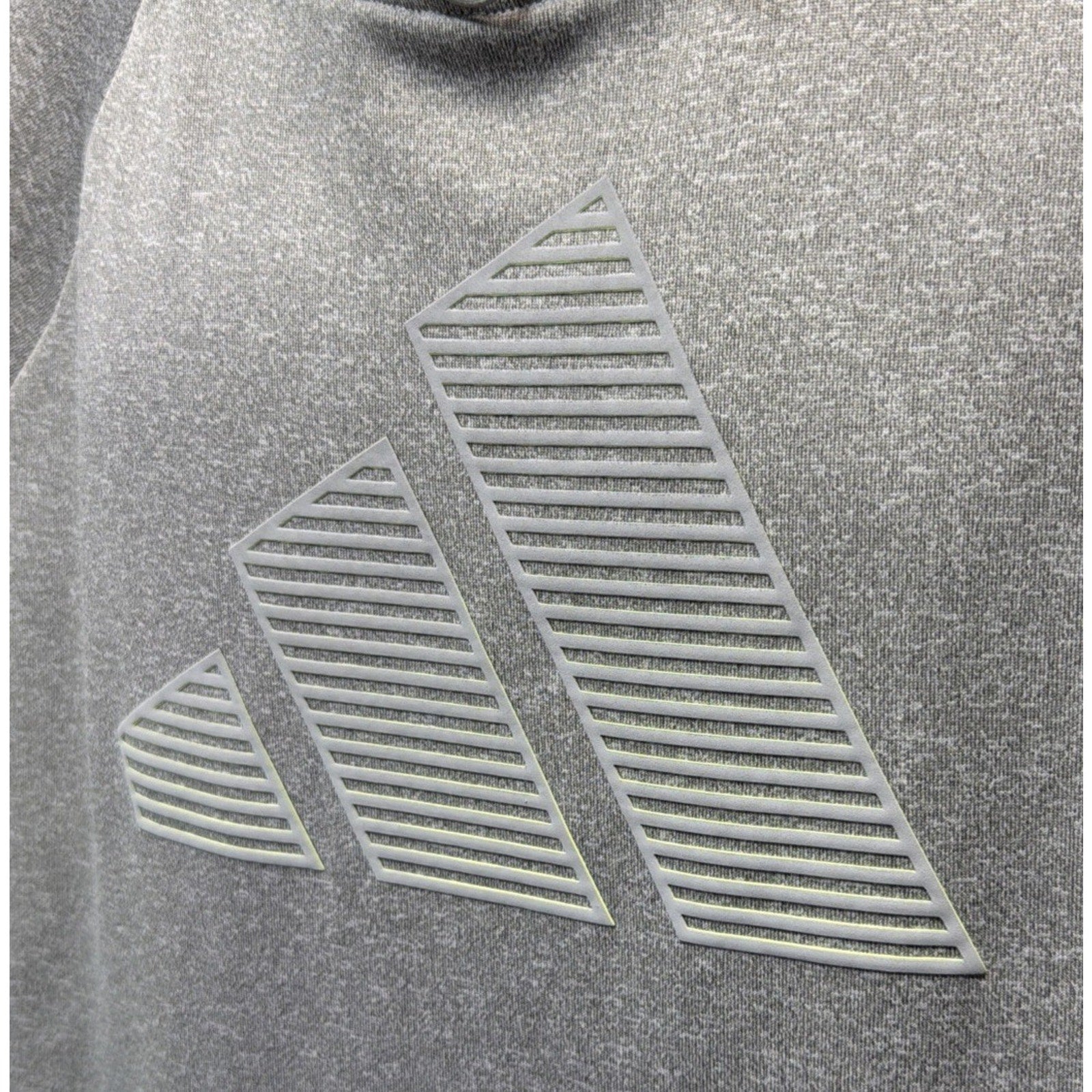 Adidas Hoodie Mens L Gray Fleece Sweatshirt Outdoor Athletic Basketball Gym Run