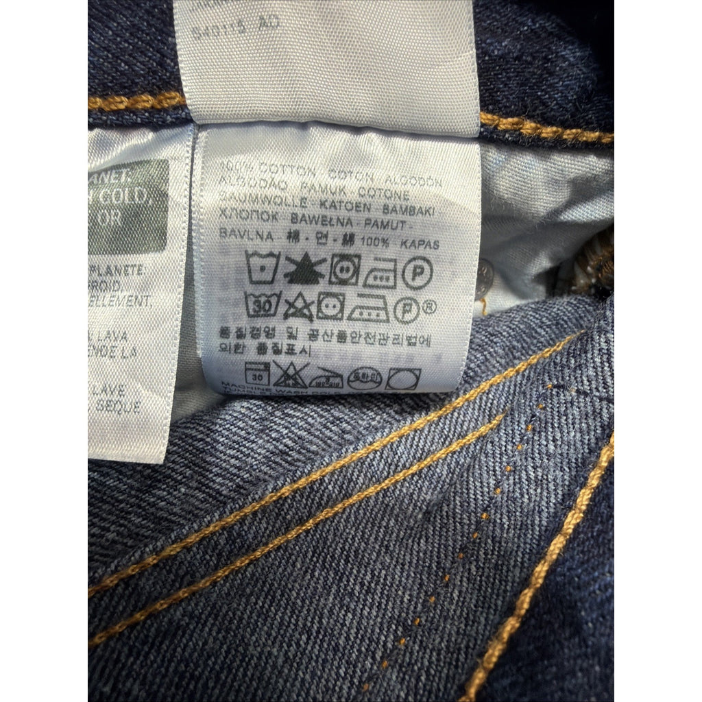 Levi's 501 XX Jean Shorts Women's Size 27 Dark Wash Denim High Rise Raw Hem New