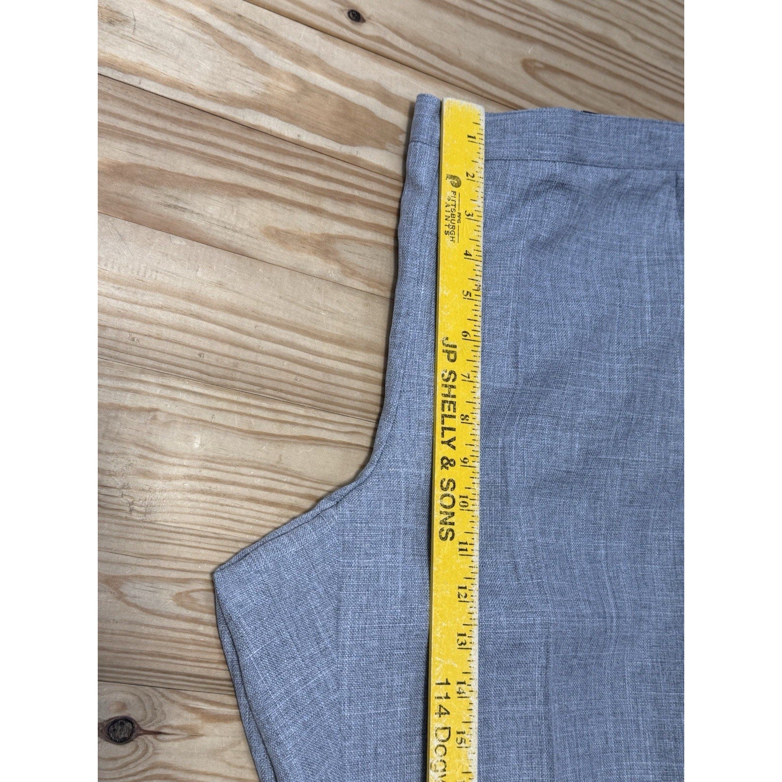 Alfred Dunner Proportioned Short Classic Fit Gray Comfort Pants Women’s Size 10