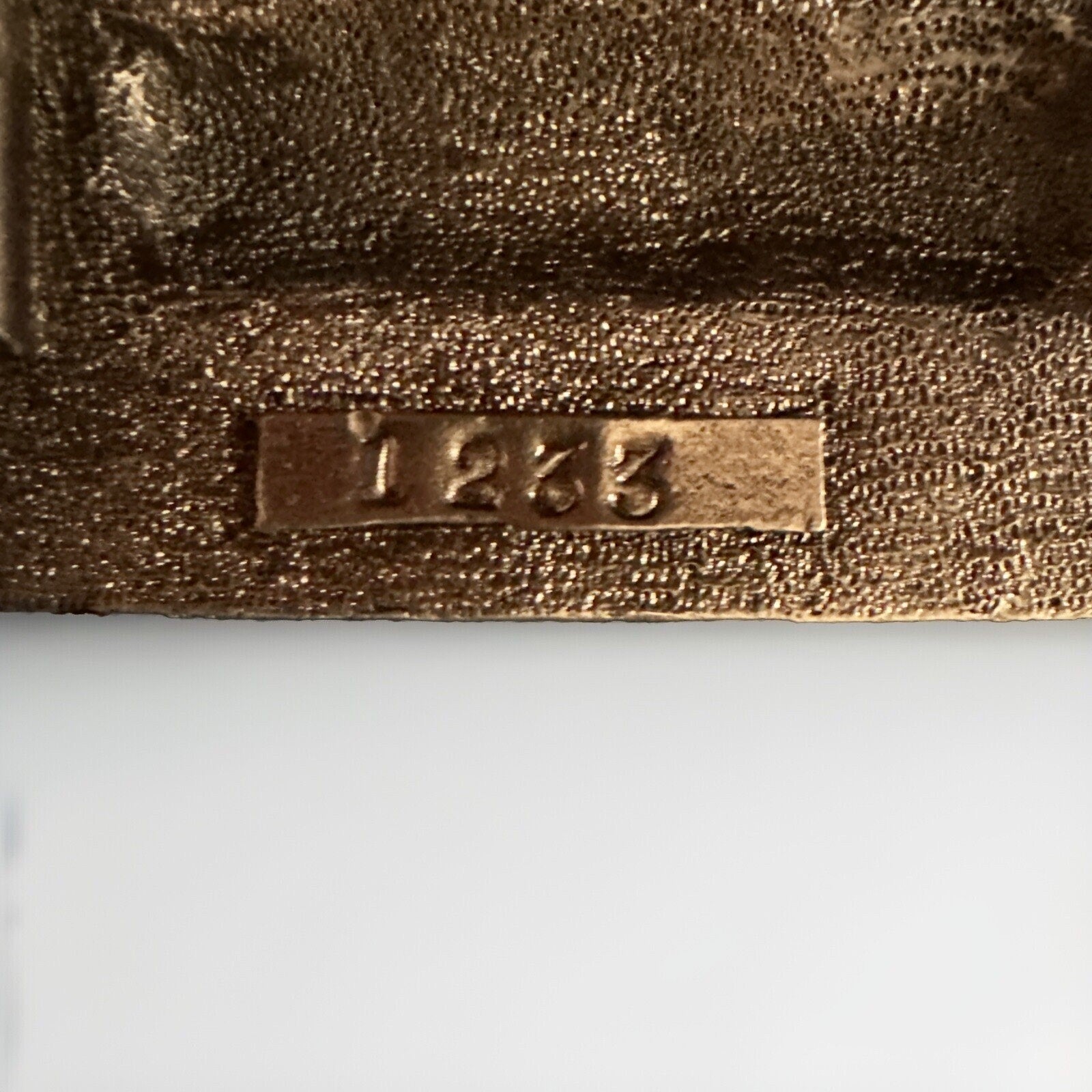 BI PLANE Vintage Gold Toned Brass BELT BUCKLE. Instyle 1978 embossed 3D n. 1233