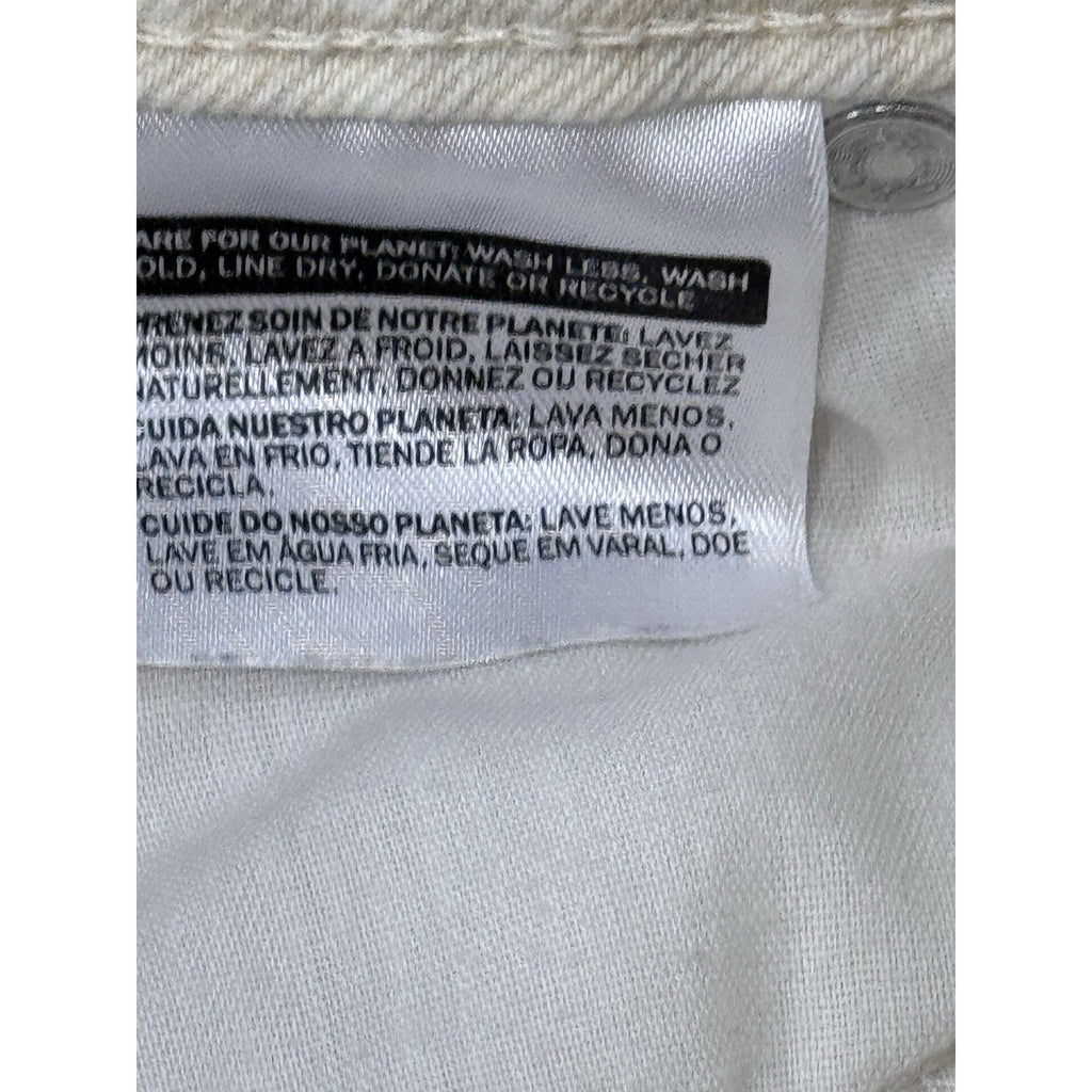 Levi's Size 6M Women’s Legging Jeans Inseam 28” Printed Cream and White