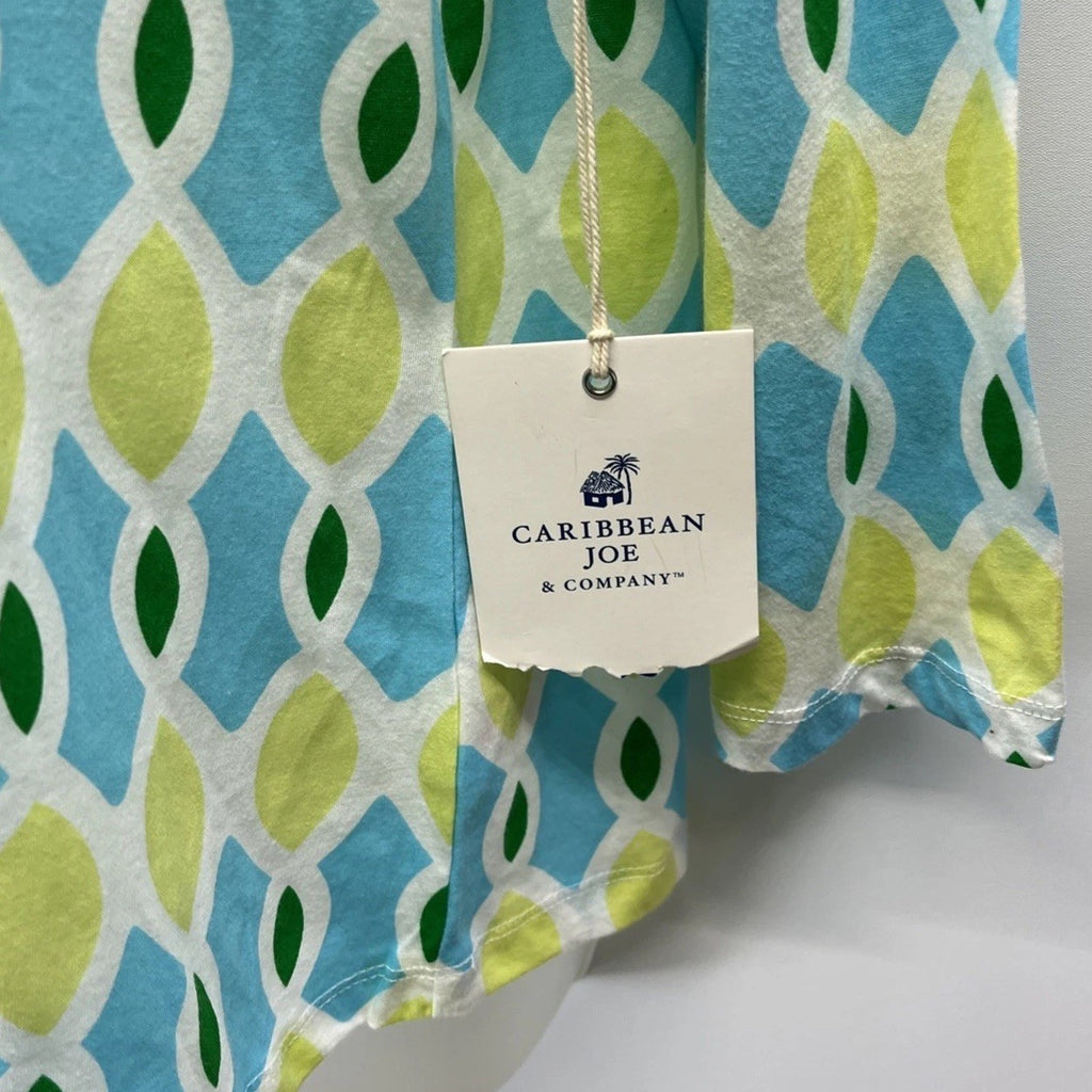 NWT Caribbean Joe and Company Shirt Womens Large 3/4 sleeves Multicolor