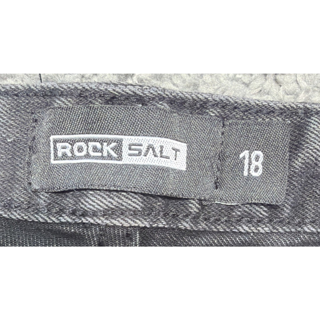 Rock Salt Cargo Pants Youth 18 Faded Black Grunge Skater 30x27