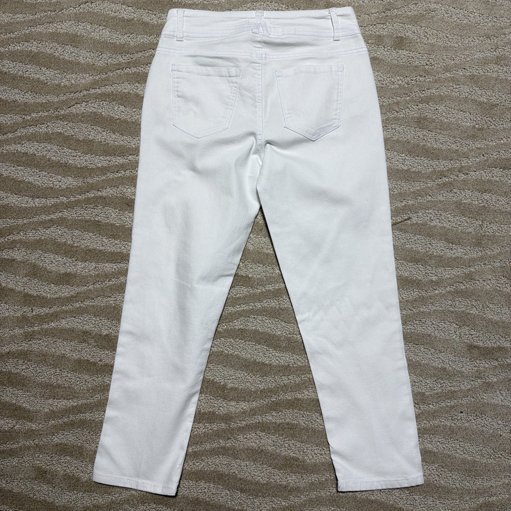 Angels Ever Flex Women’s Curvy Skinny Crop Capris Size 6/28 White