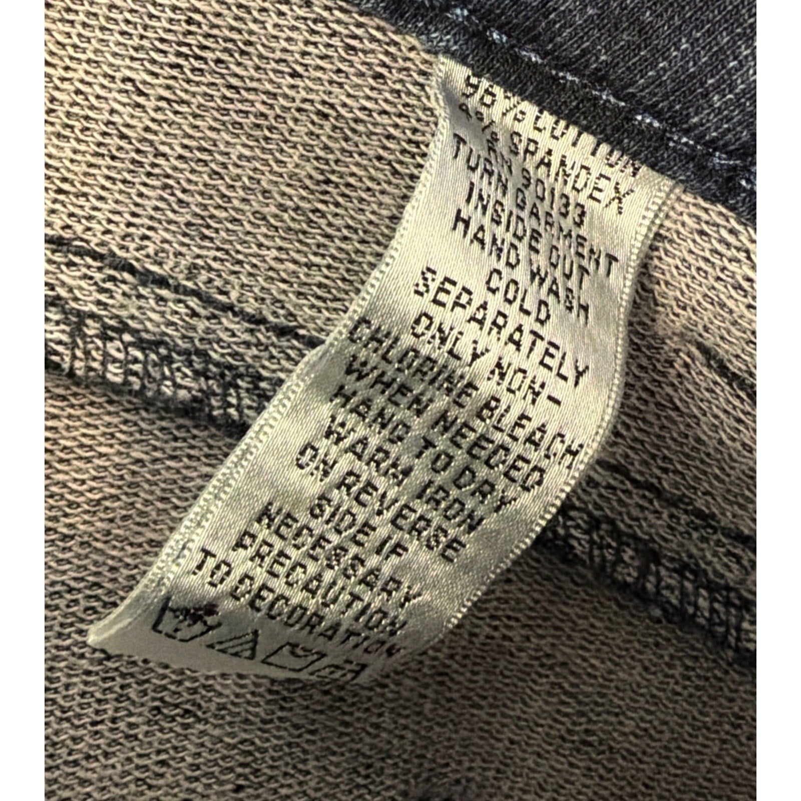 Quacker Factory Dream Jeannes Straight Leg Jeans Embellished Pocket 8 30x31