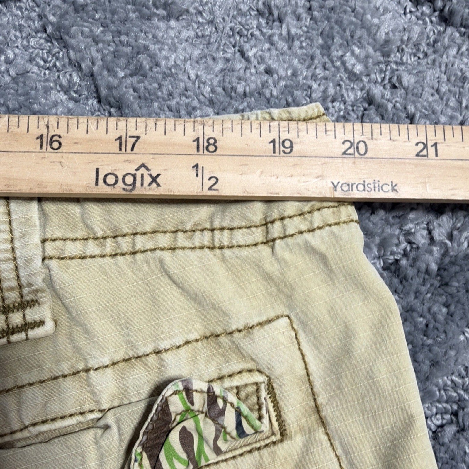 Vintage Jet Lag Cargo Shorts Mens 38 Organic Sanforized Utility Pockets Y2K