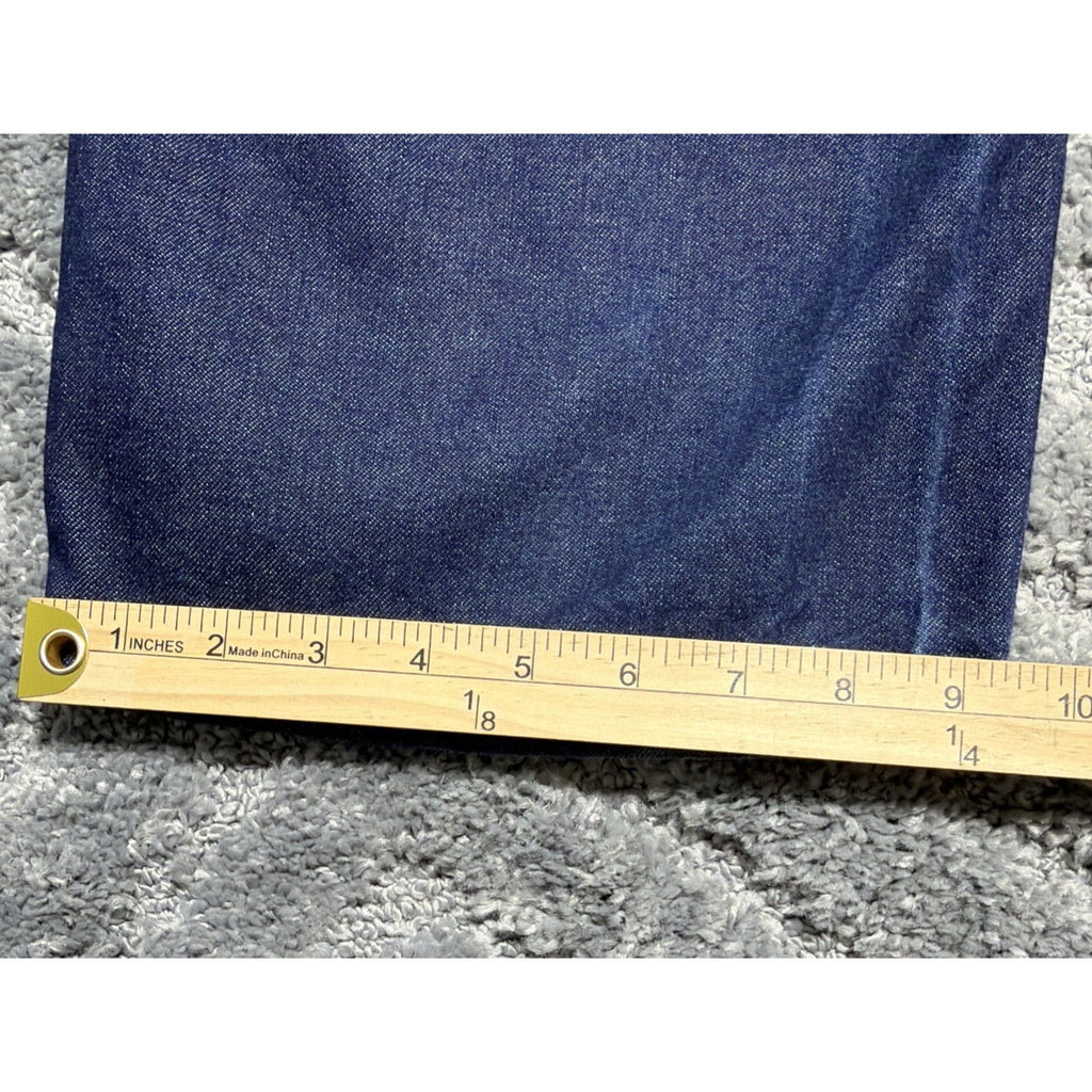 VTG 80s DEADSTOCK ROEBUCKS CARPENTER JEANS 40x30 BLUE DENIM DARK TRIPLE STITCH