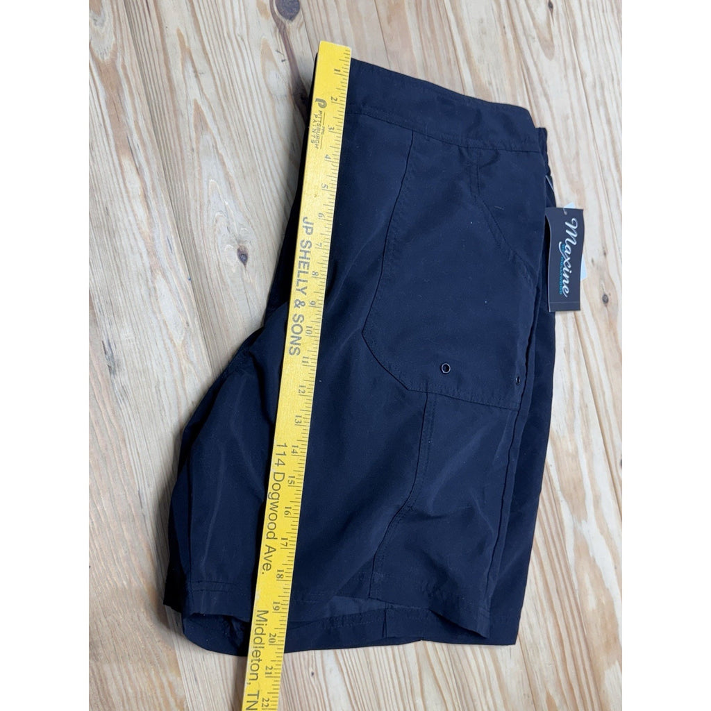 Maxine Of Hollywood, Women’s 7" Black Swim Shorts Sz 18 NWT