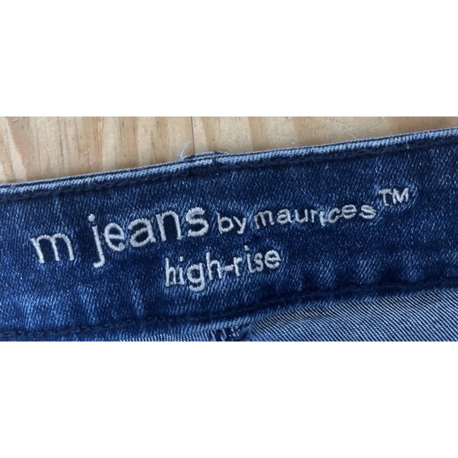 M Jeans by Maurices Women’s High Rise Skinny Distress Dark Wash Denim Jeans SZ 6