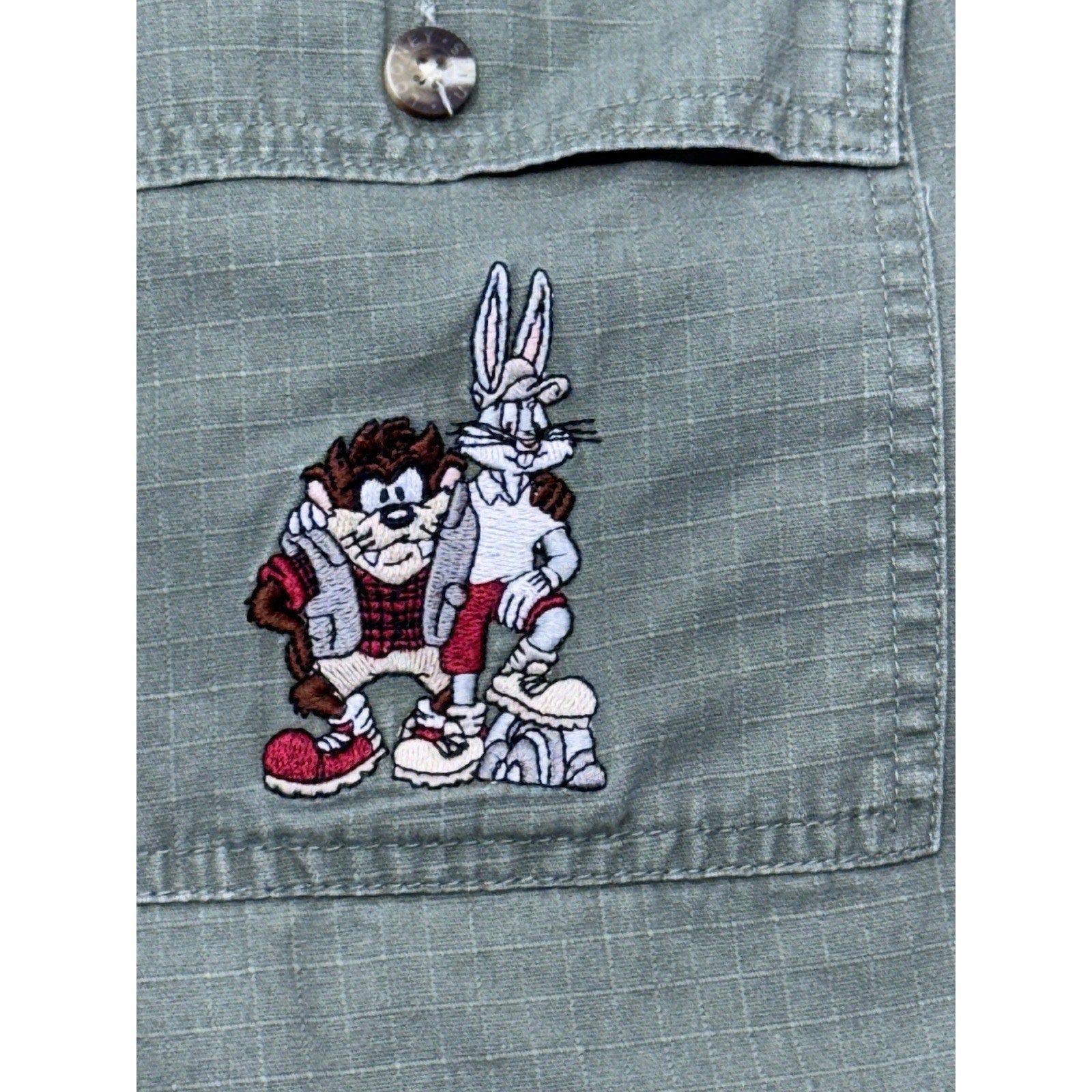 Vintage 1990’s Warner Bros. Rugged Outdoors Hiking Shorts Bugs Bunny Taz Mens 38