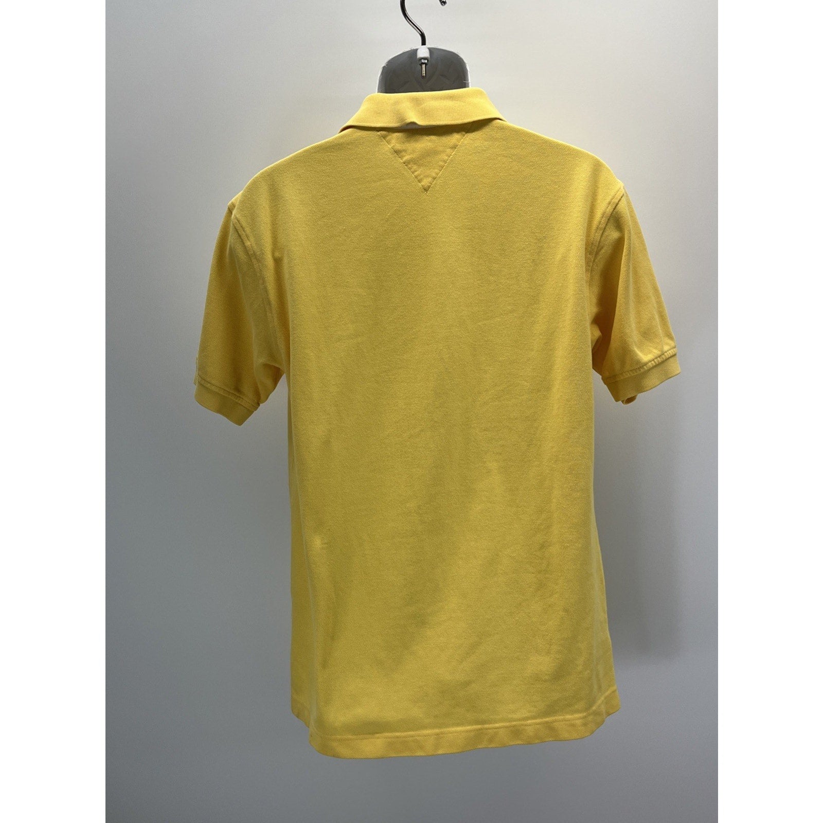 Tommy Hilfiger Polo Shirt Mens Medium Yellow Casual Short Sleeve *
