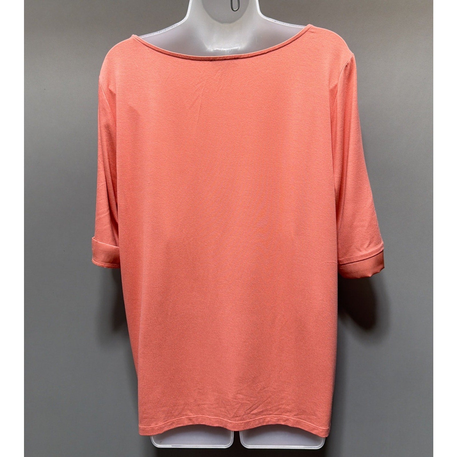 THE LIMITED Womens Tops XL Blouse Peach Boxy Short Sleeve NWT Stretch