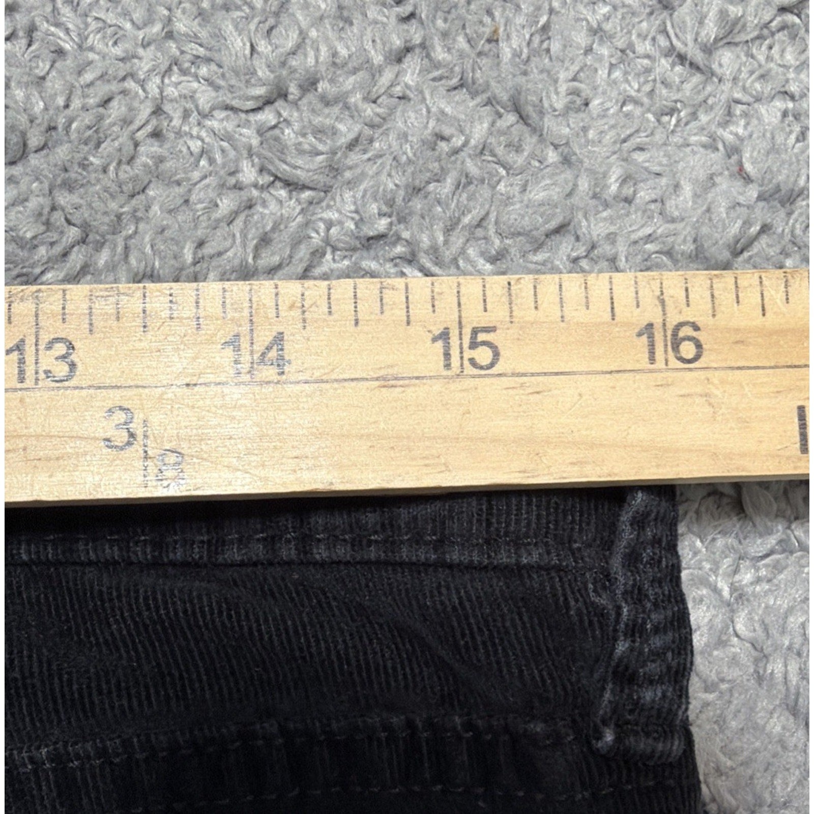 Calvin Klein Womens Corduroy Dress Pants Black Size 10 Straight Leg Trousers