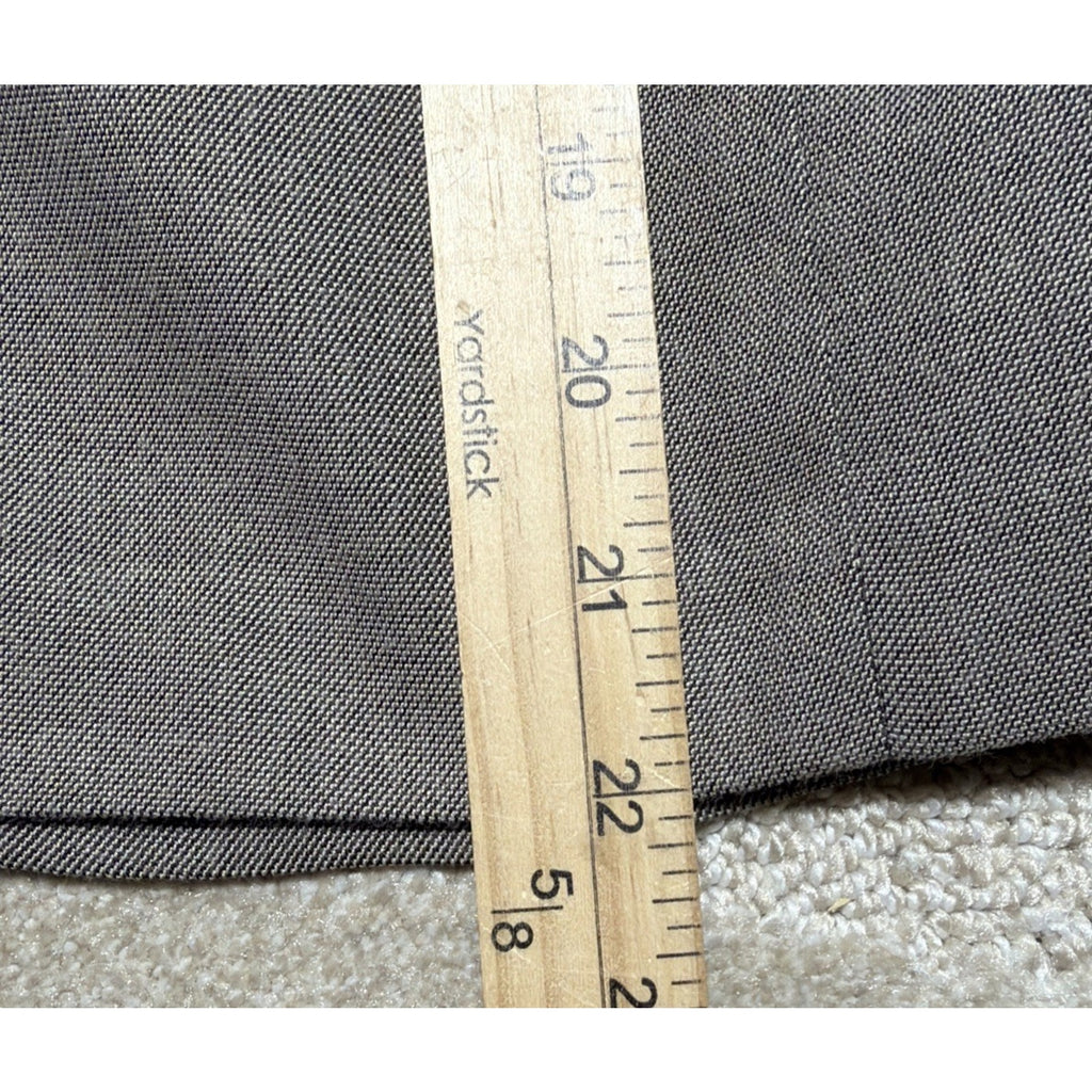 Isabella DeMarco Sz 2 Grey Peplum Skirt Jacket Suit 2pc Set