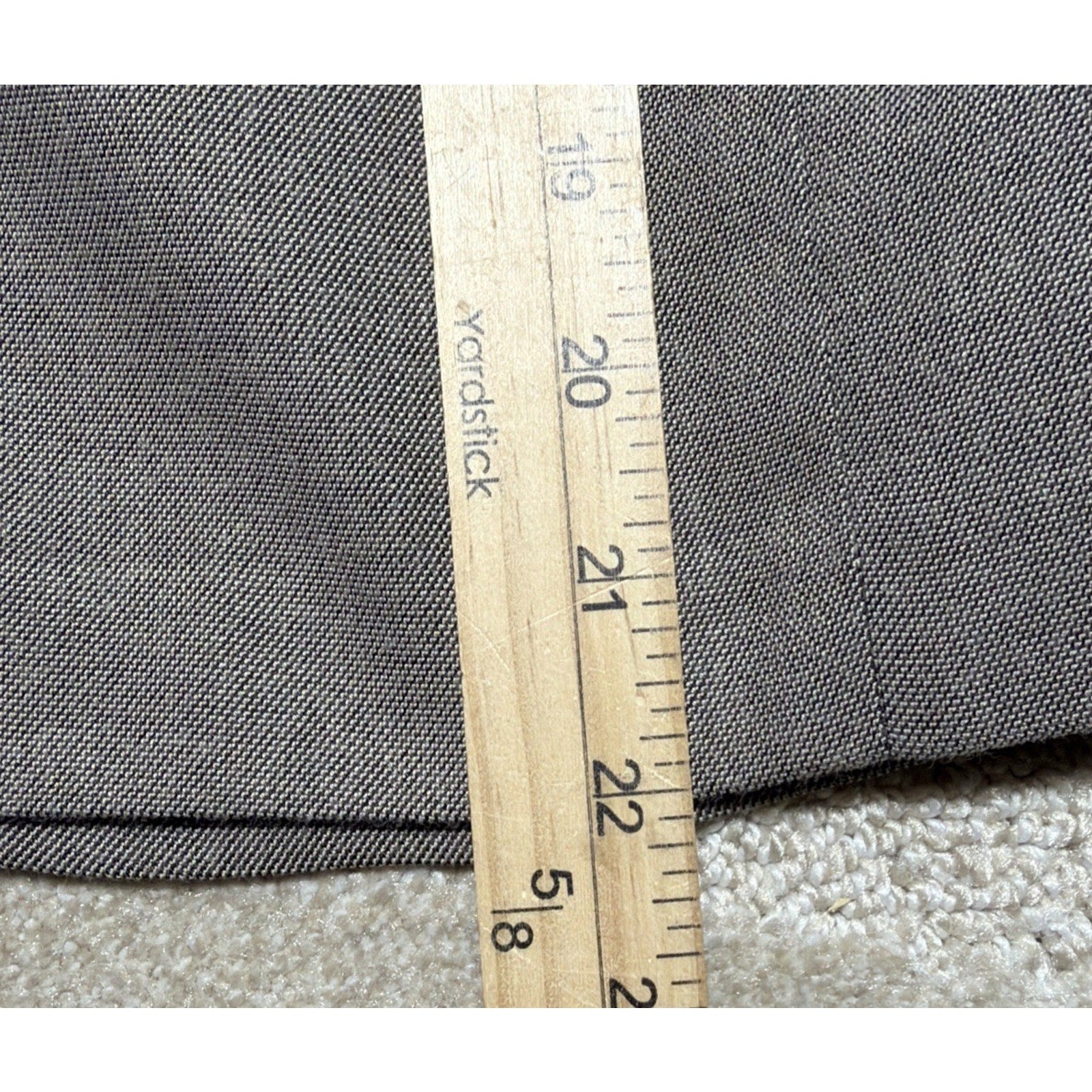 Isabella DeMarco Sz 2 Grey Peplum Skirt Jacket Suit 2pc Set