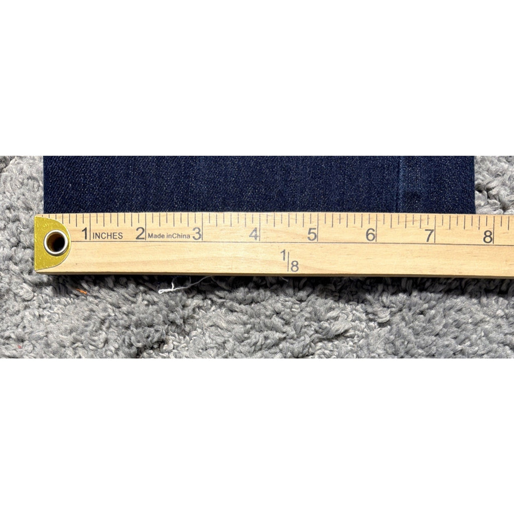 Eddie Bauer Womens Curvy Slim Straight Stretch Raw Hem Denim Jeans 10 32x30